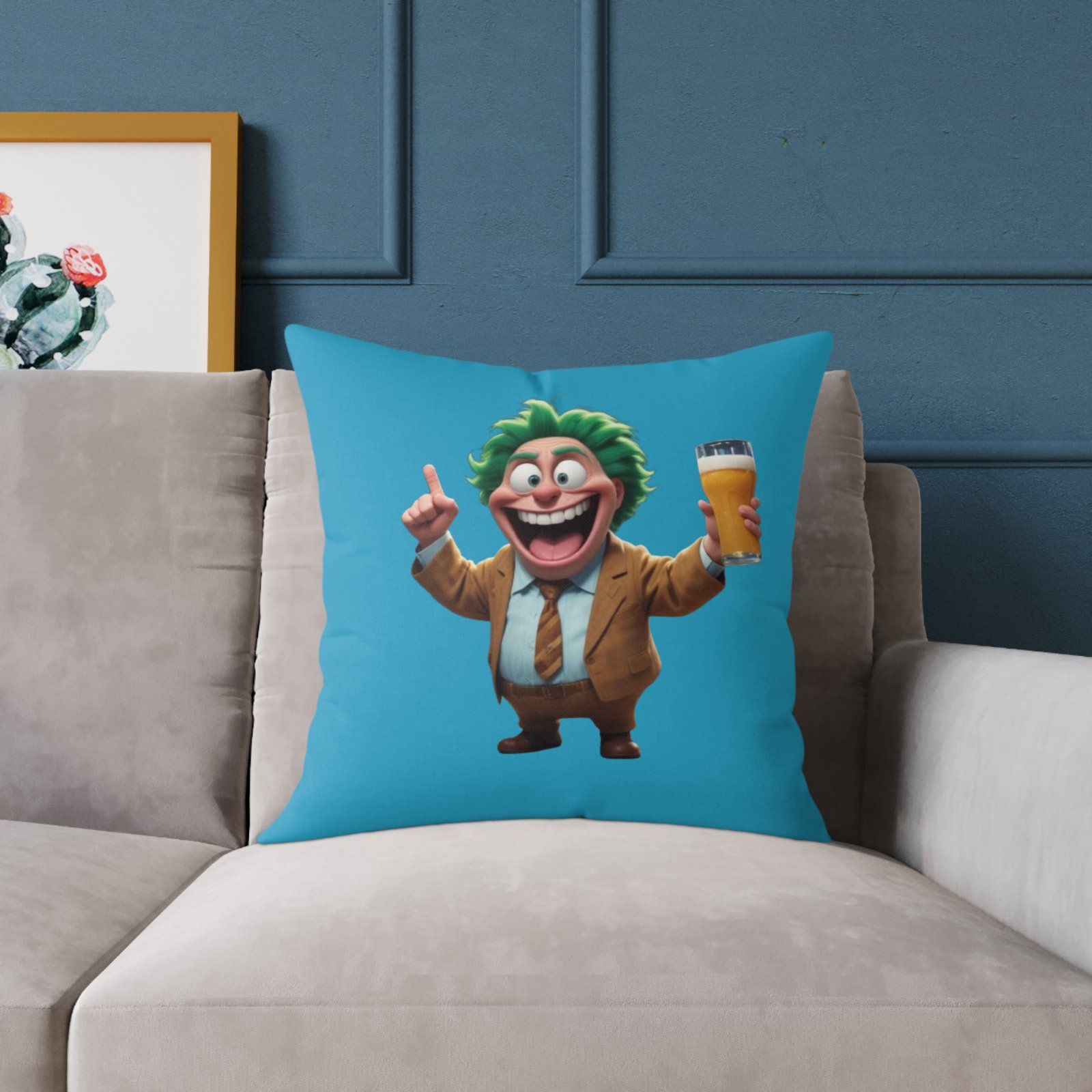 Best Dad Square Poly Canvas Pillow - Image 11