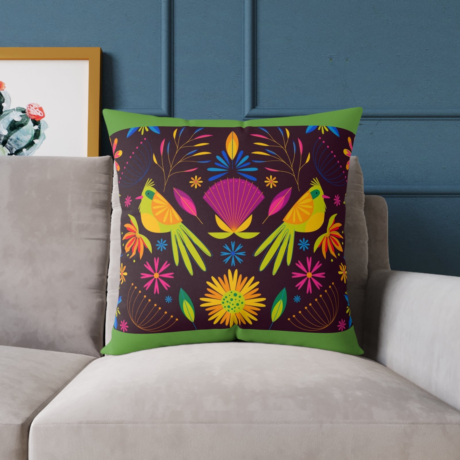 Mexico Square Poly Canvas Pillow - Image 15