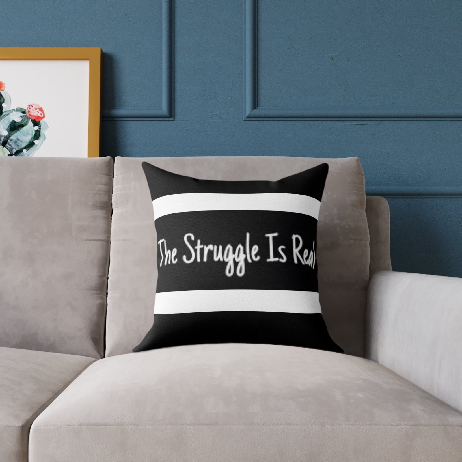 Struggle is Real Poly Canvas Pillow - Image 3