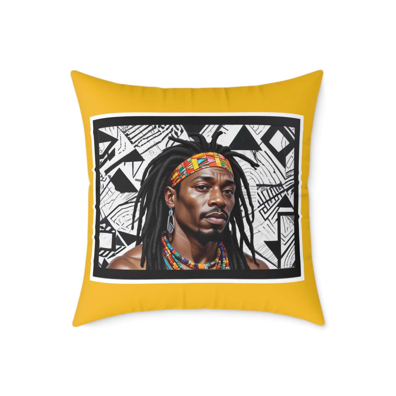 Rastafarian Square Poly Canvas Pillow - Image 13