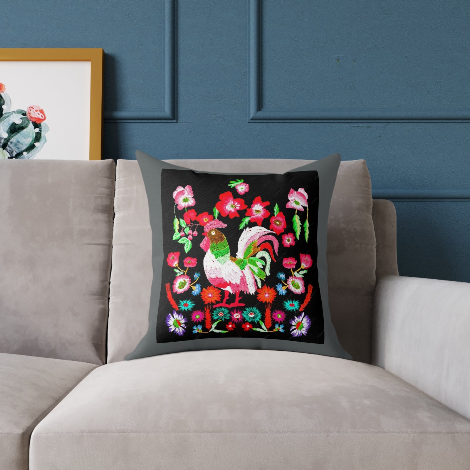 Mexico Square Poly Canvas Pillow - Image 7