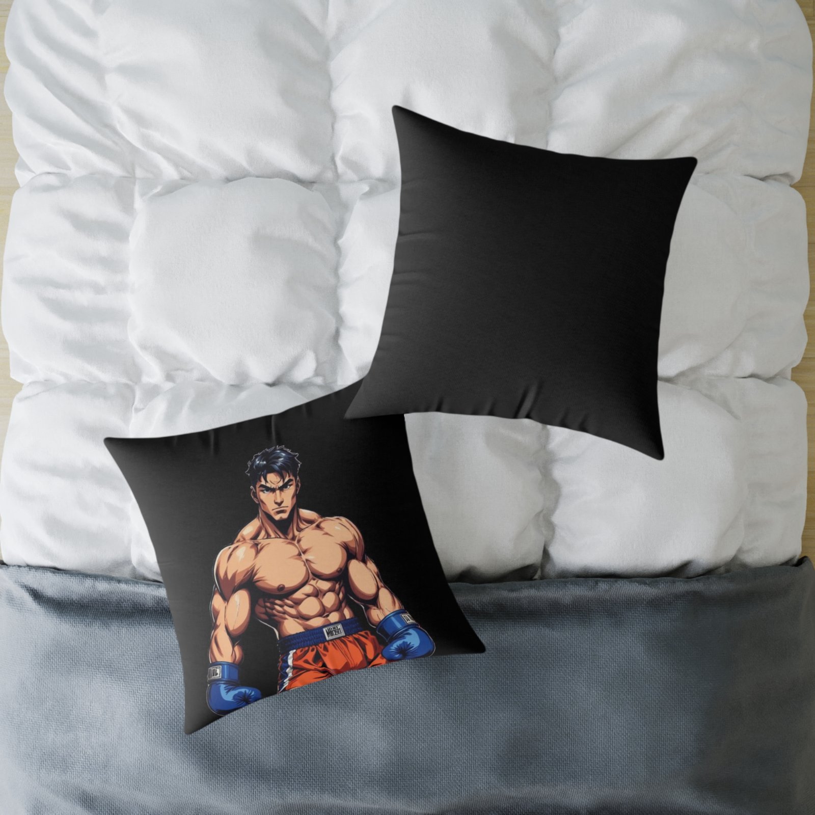 Boxing Square Poly Canvas Pillow - Image 16