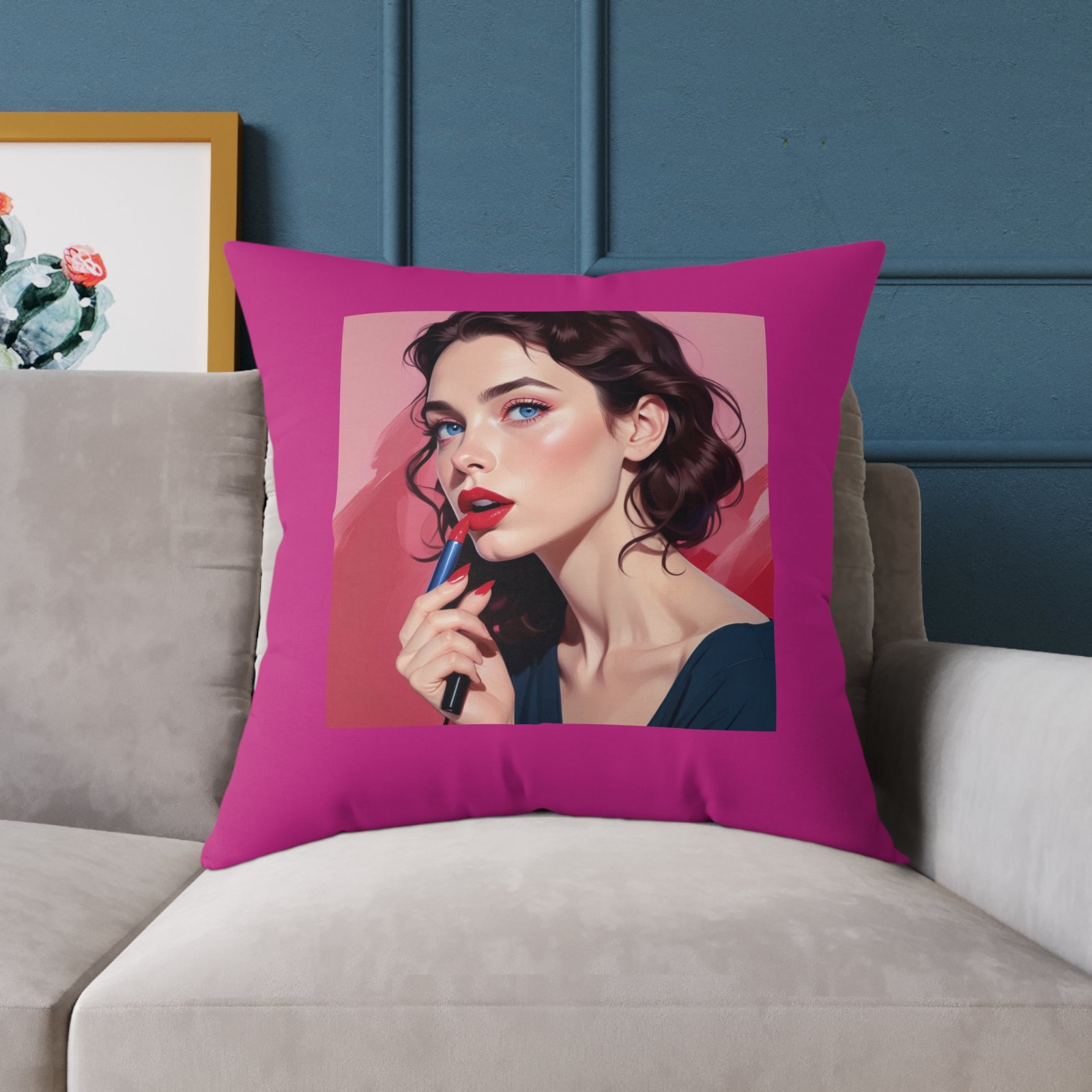Nope Square Poly Canvas Pillow - Image 19