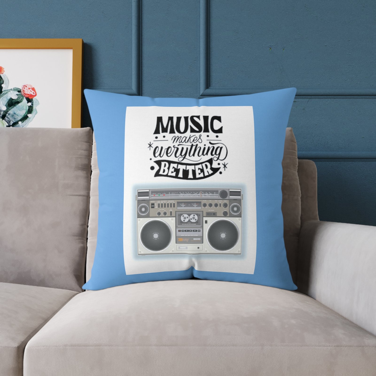 Music Poly Canvas Pillow - Image 15