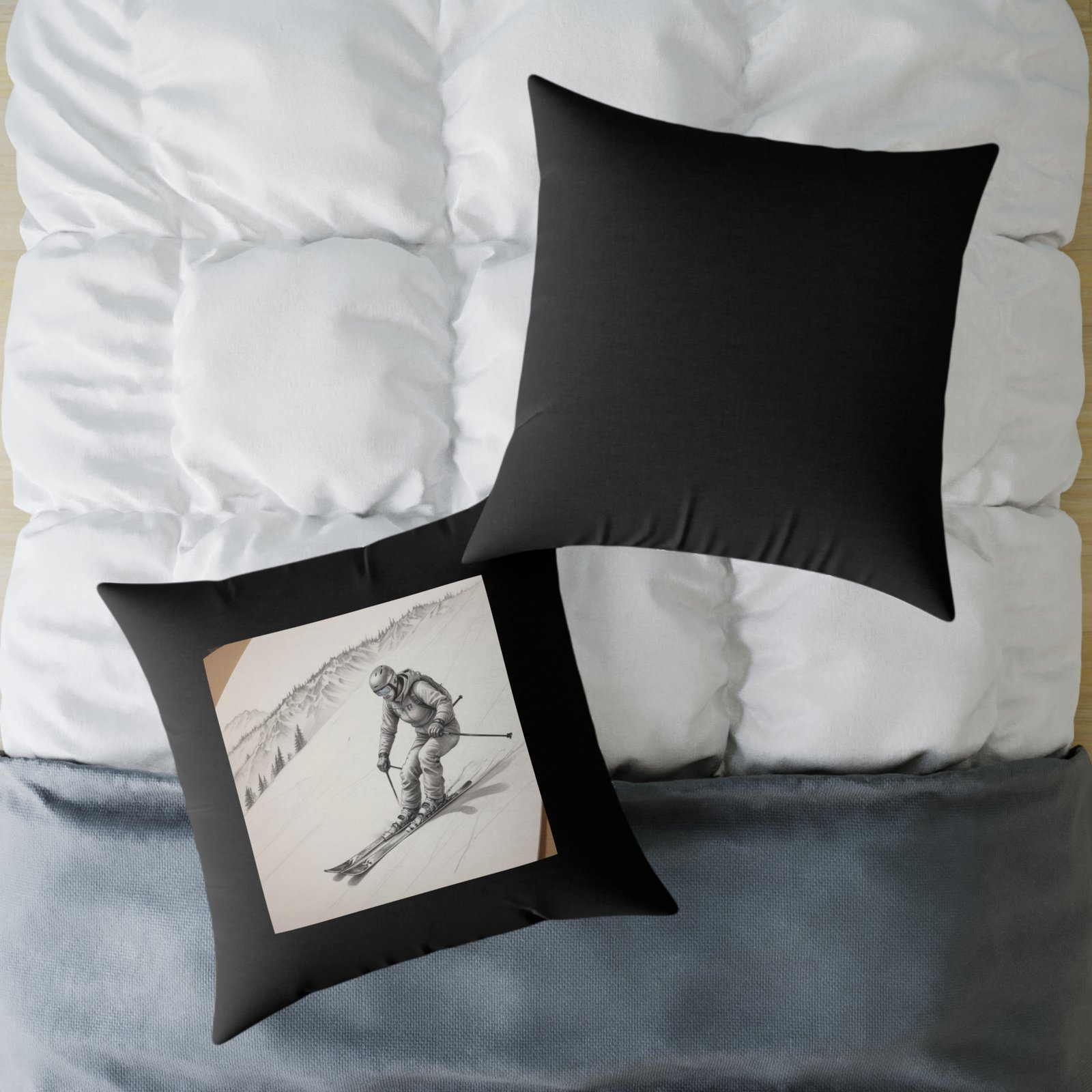 Golfing Square Poly Canvas Pillow - Image 20