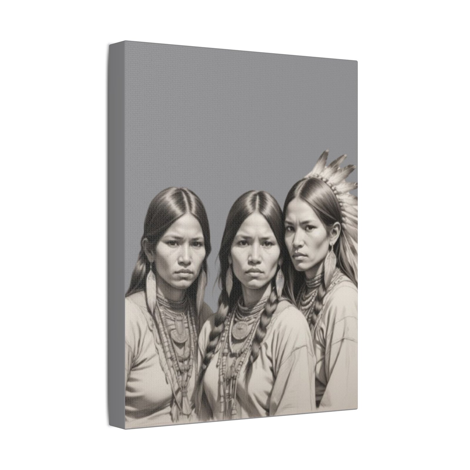 Apache Satin Canvas, Stretched - Image 6
