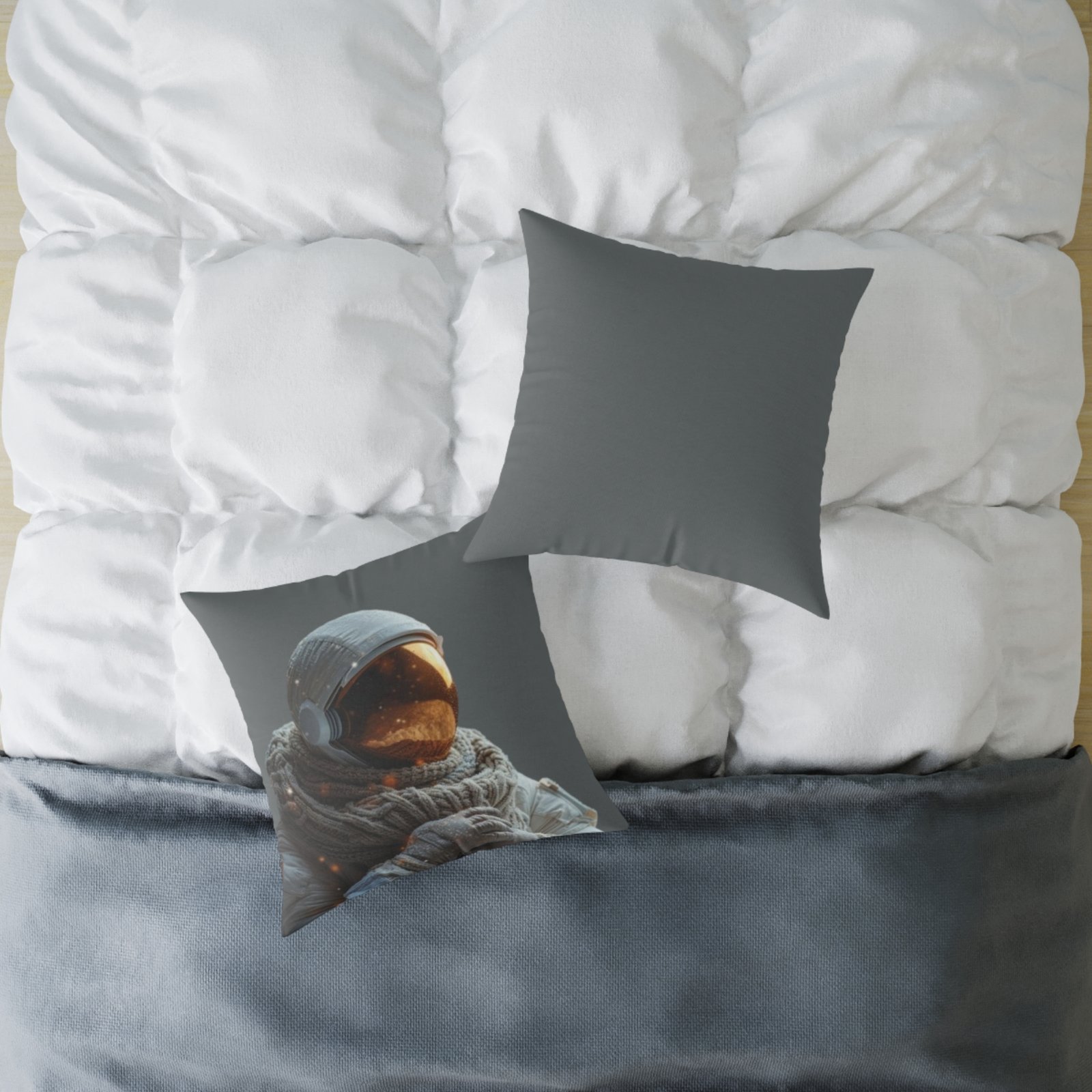 Astronaut Square Poly Canvas Pillow - Image 12