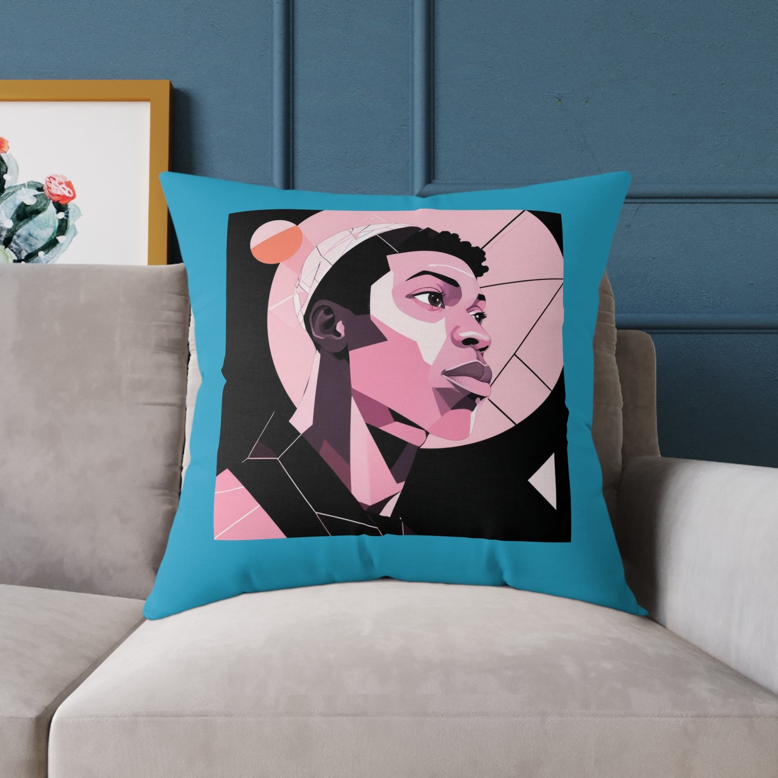 Abstract Square Poly Canvas Pillow - Image 19