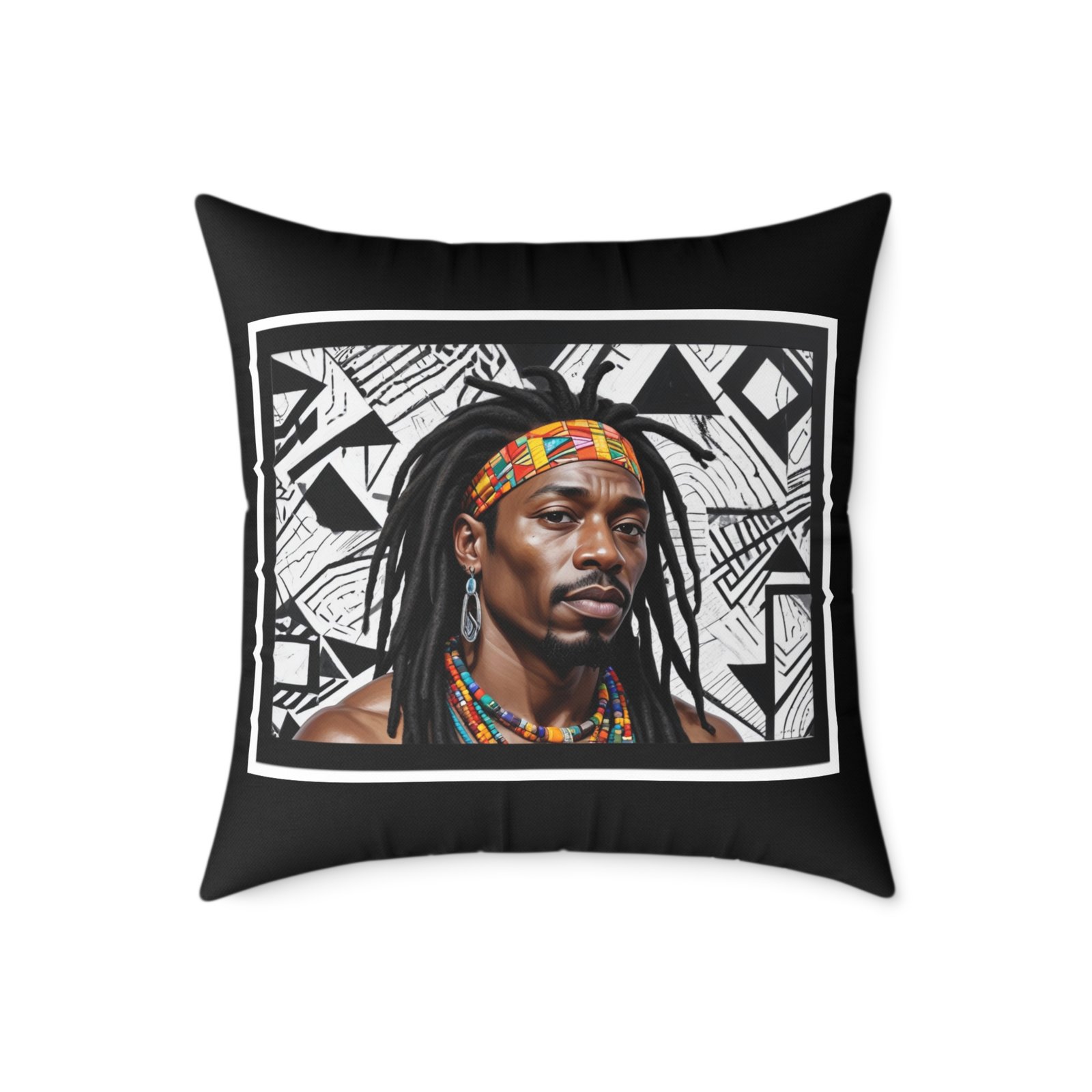 Copy of Rastafarian Square Poly Canvas Pillow - Image 13