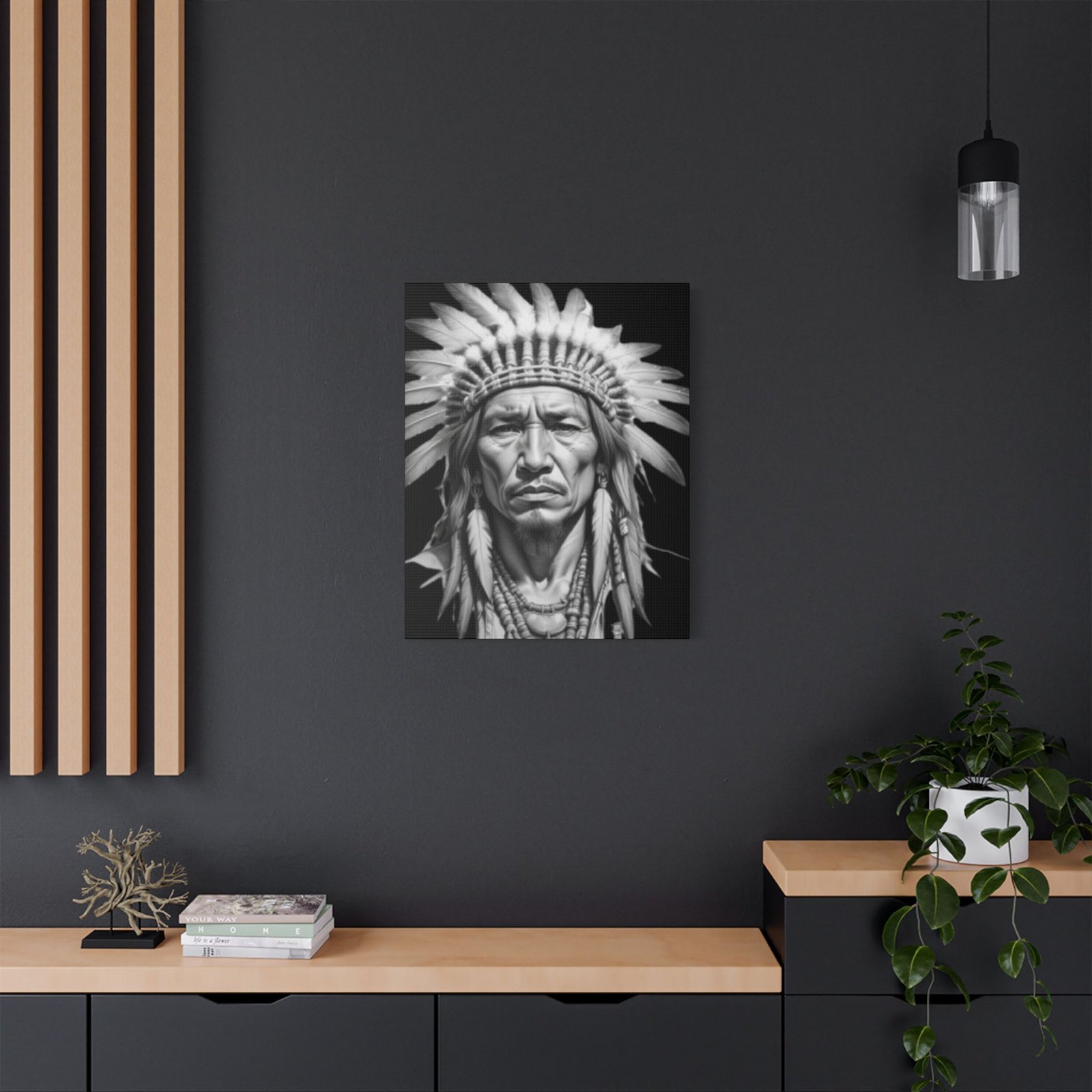 Apache Satin Canvas, Stretched - Image 16