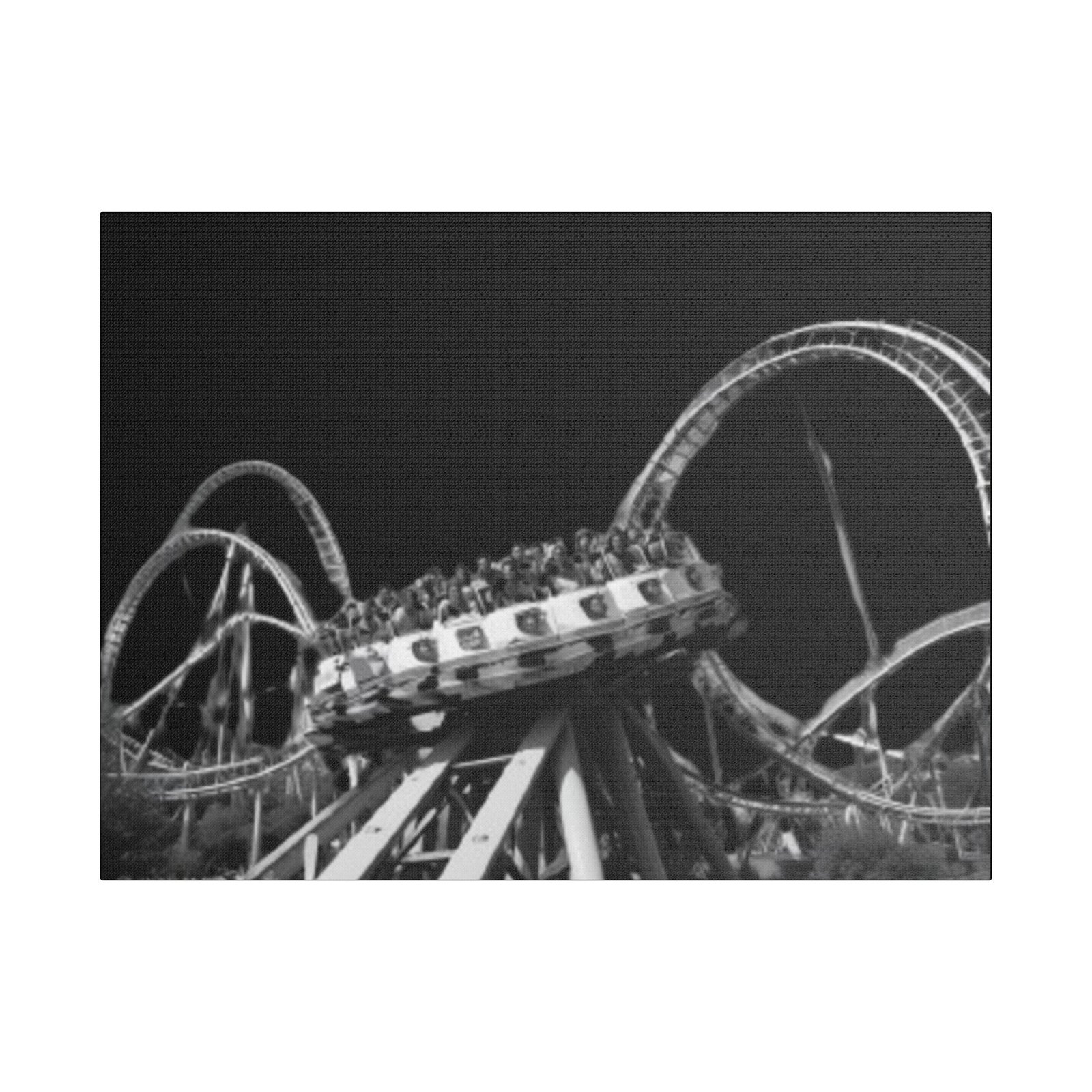 Fairground Fun Satin Canvas, Stretched - Image 5