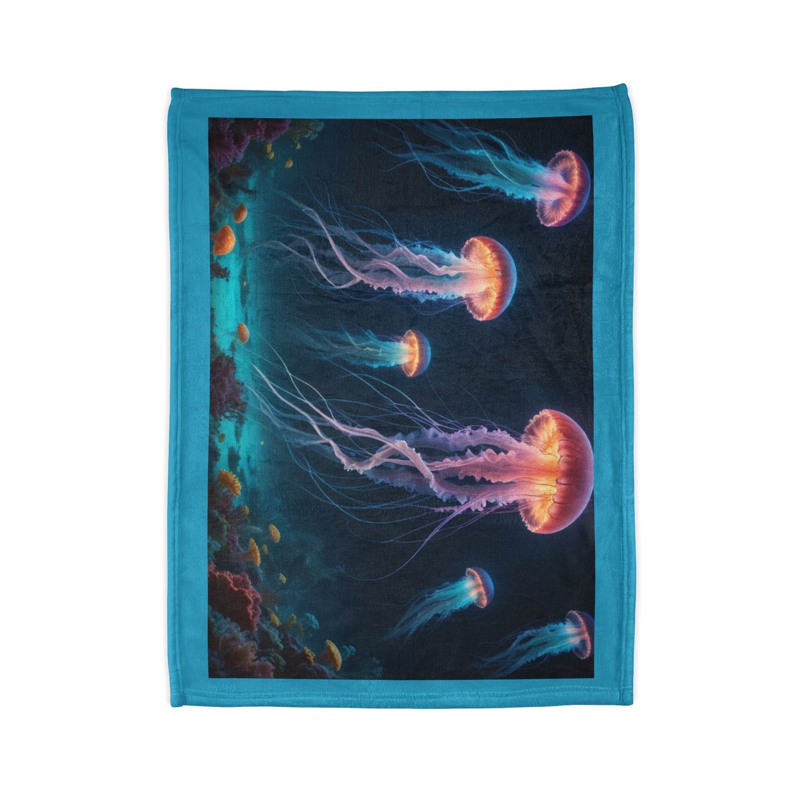Jelly Fish Soft Polyester Blanket - Image 2