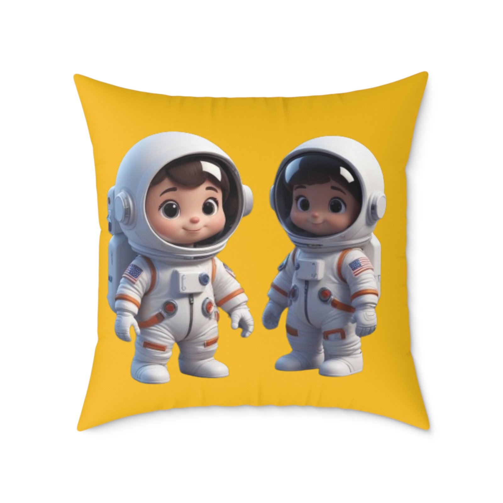 Astronauts Square Poly Canvas Pillow - Image 17