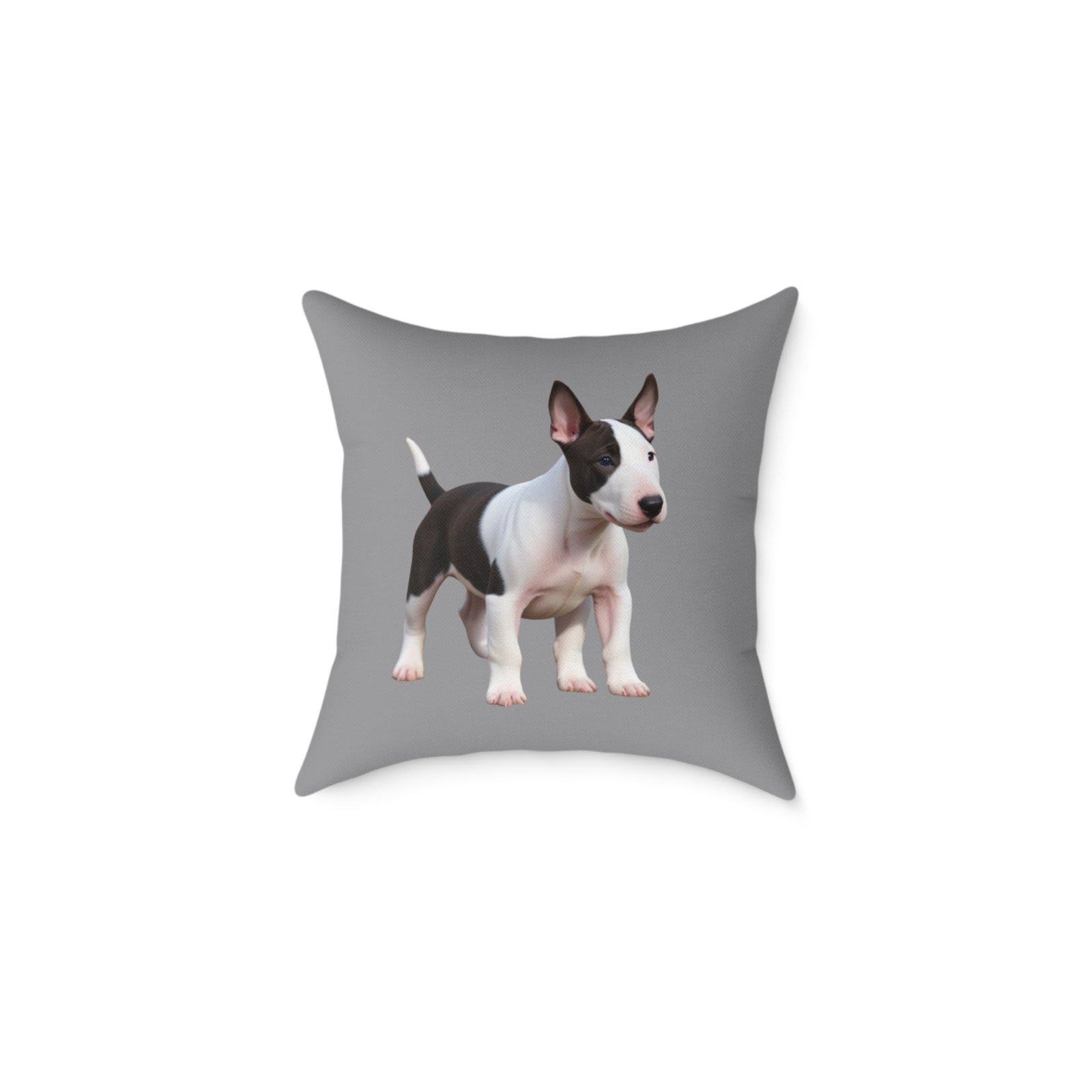 English Bull Terrier Square Poly Canvas Pillow - Image 5