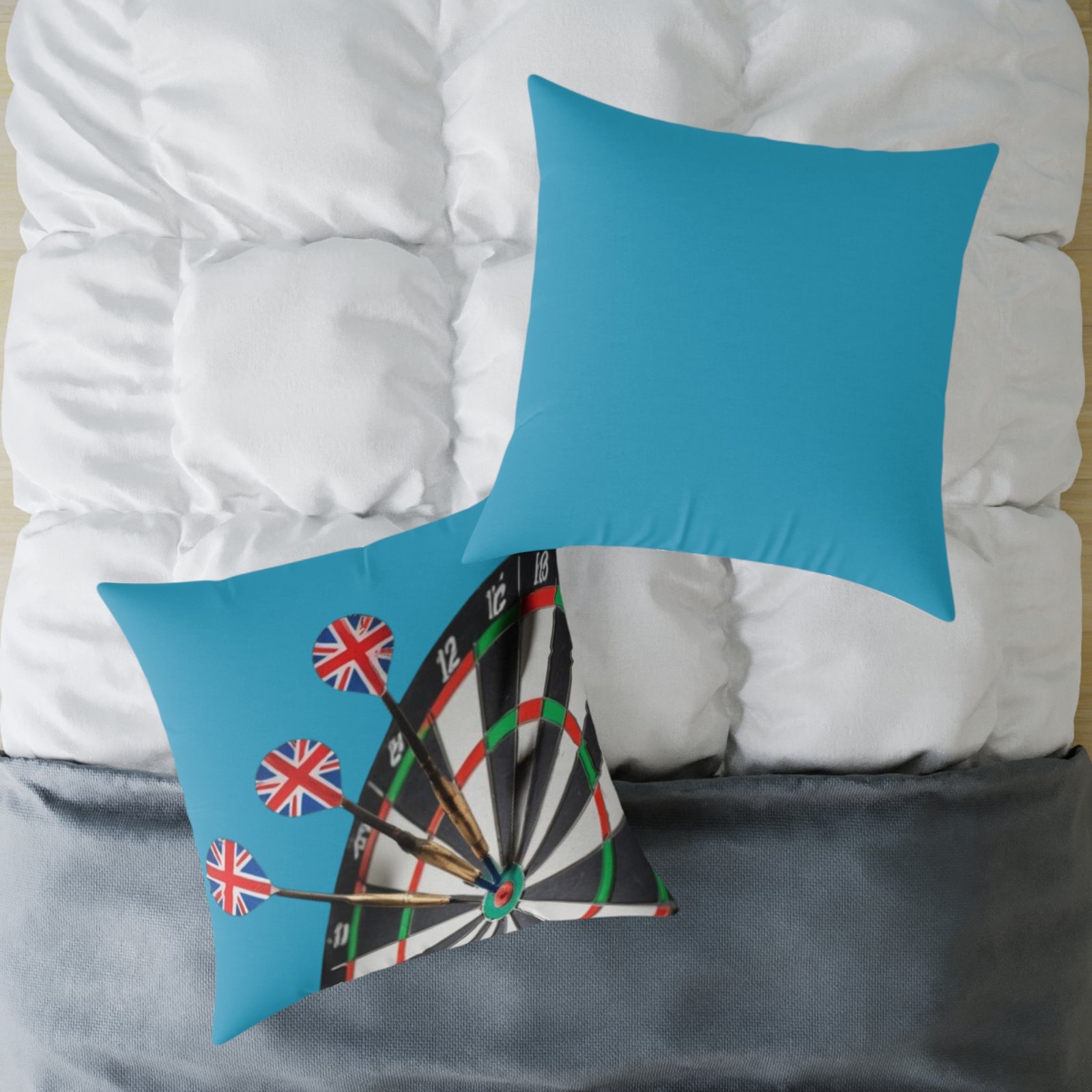 Darts Design Square Poly Canvas Pillow - Image 20