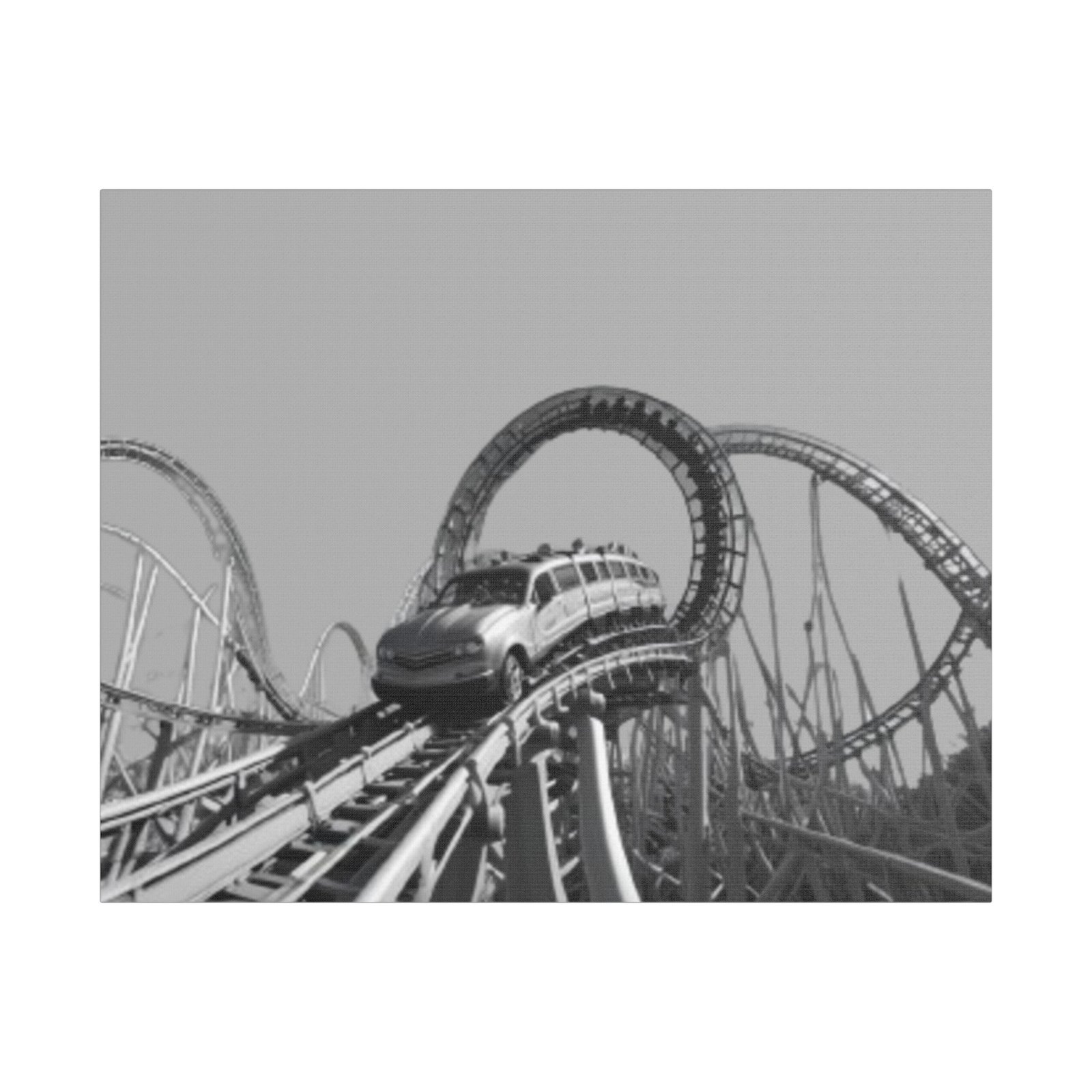 Fairground Fun Satin Canvas, Stretched - Image 9