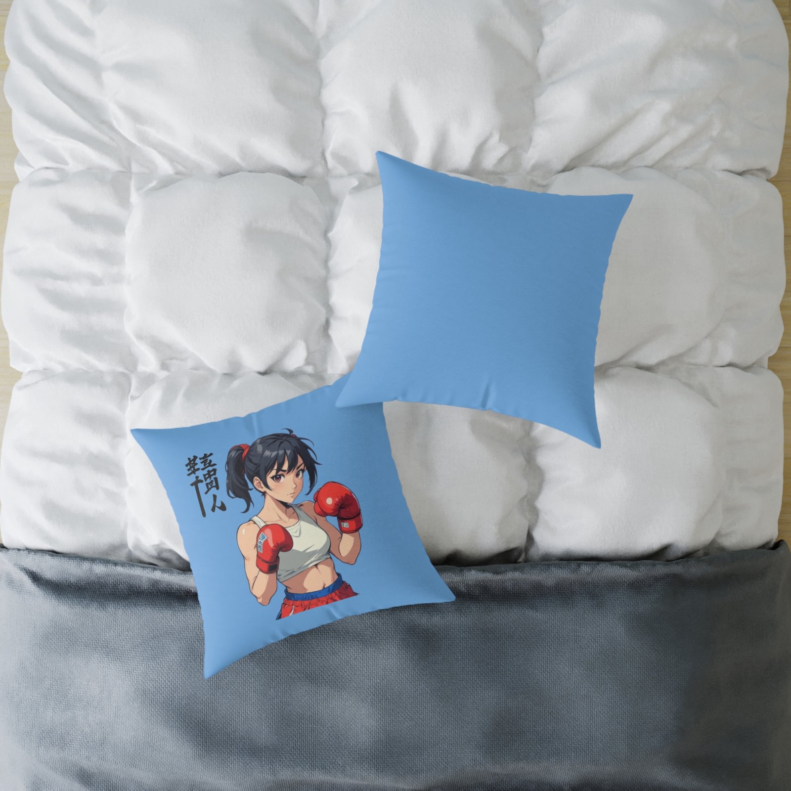 Boxing Square Poly Canvas Pillow - Image 12