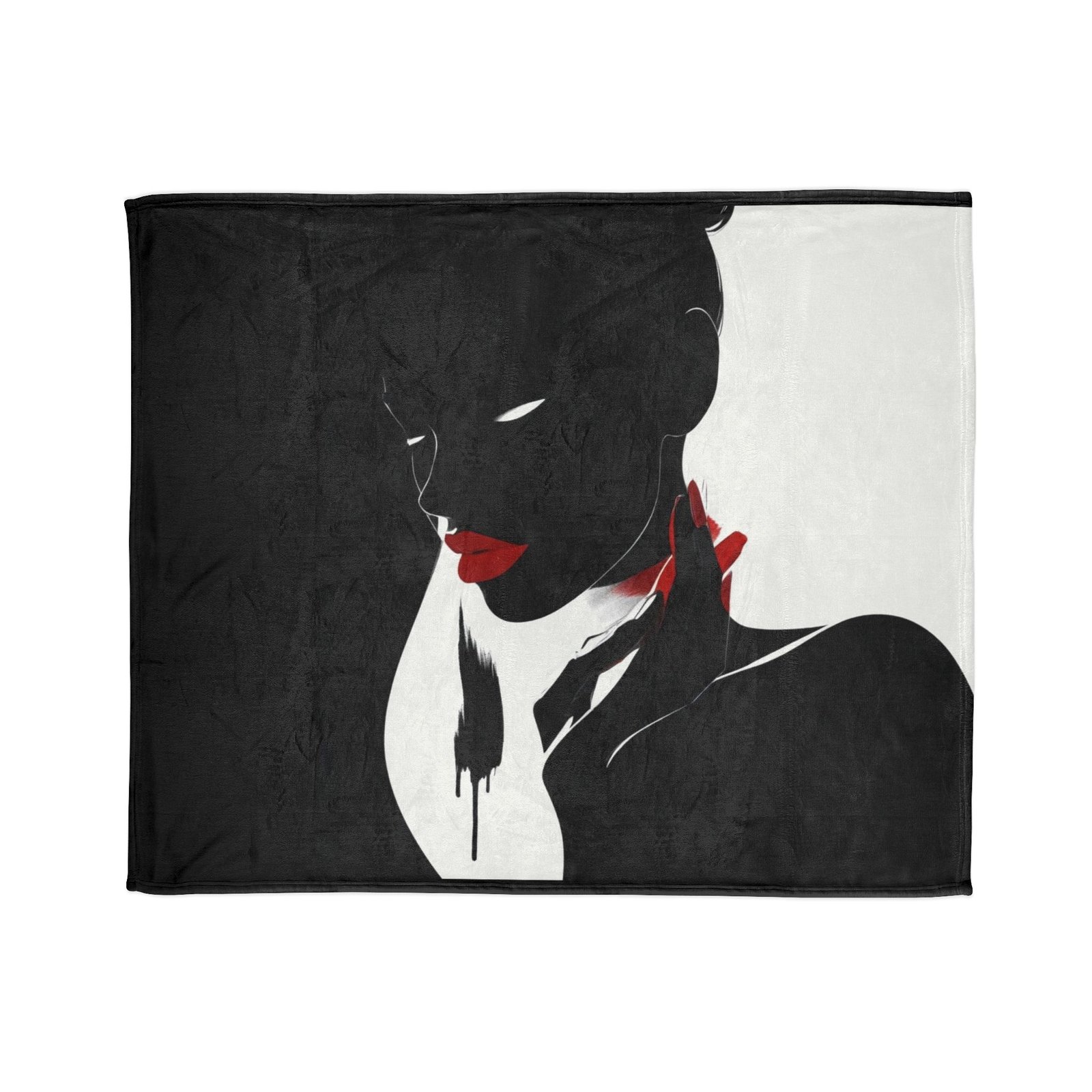 Black And White Soft Polyester Blanket - Image 5