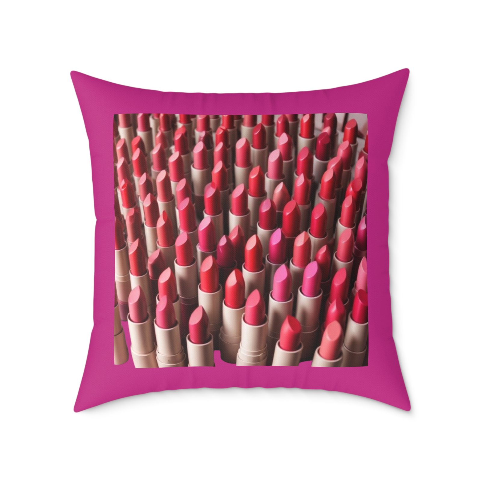 Lipstick Square Poly Canvas Pillow - Image 17