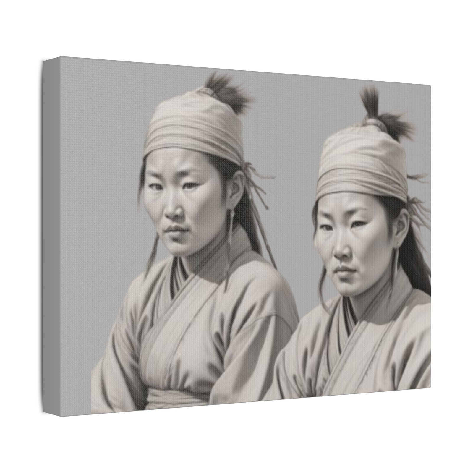 Geisha Girl Satin Canvas, Stretched - Image 2