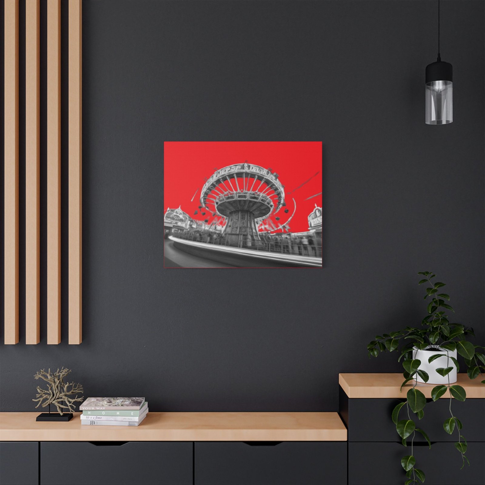 Fairground Fun Satin Canvas, Stretched - Image 12
