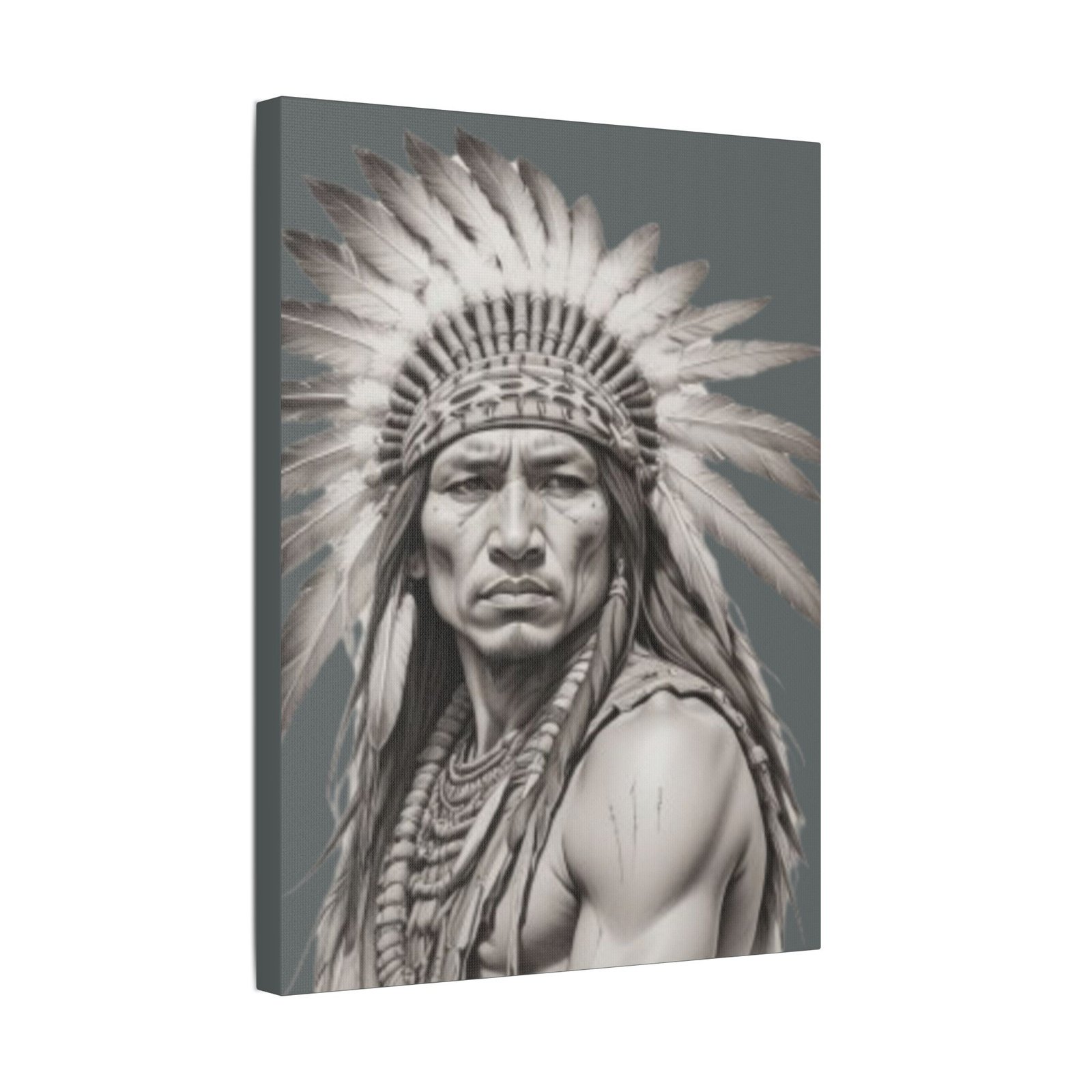 Apache Satin Canvas, Stretched - Image 10