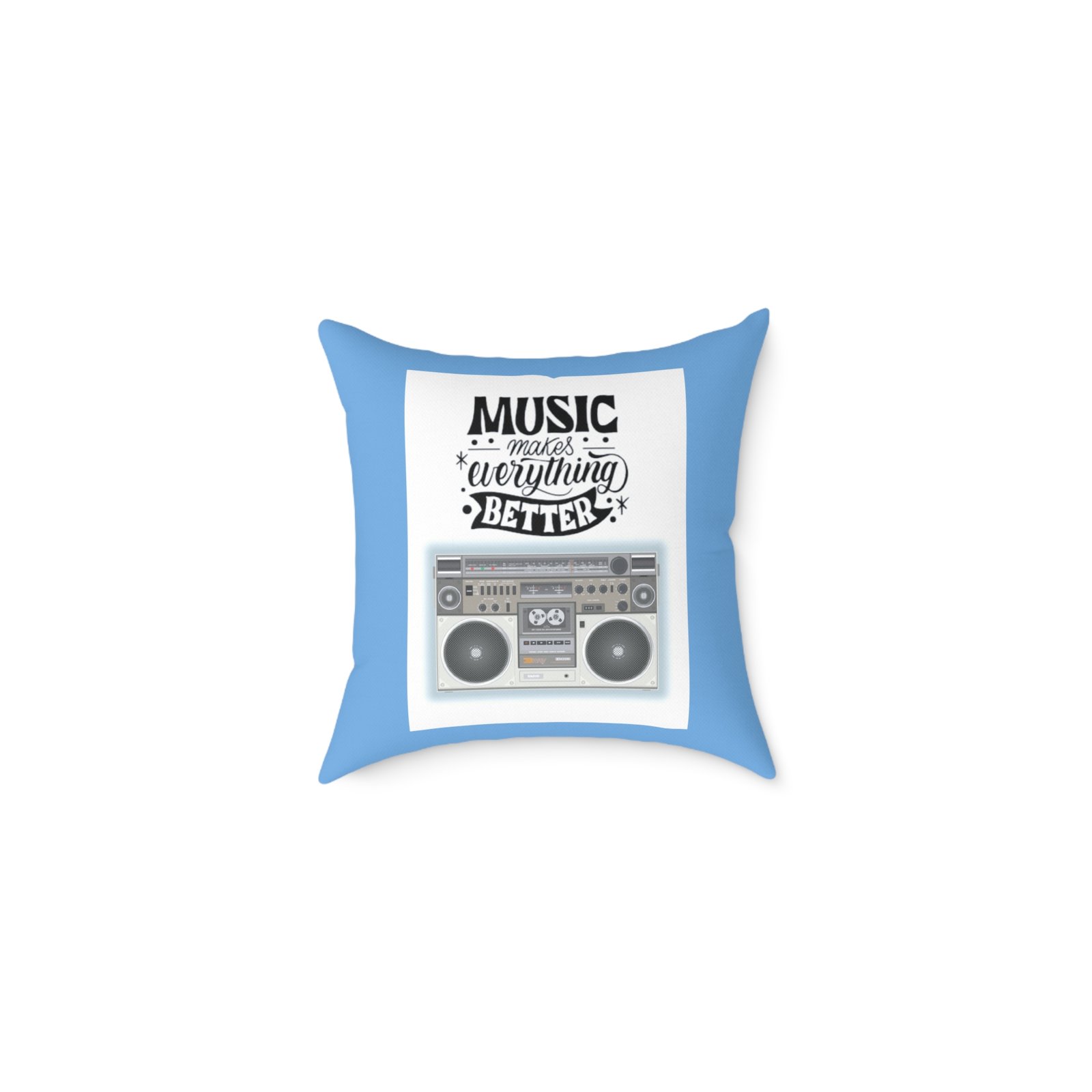 Music Poly Canvas Pillow