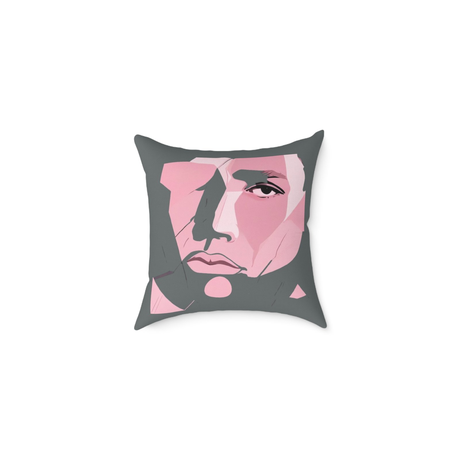 Abstract Square Poly Canvas Pillow
