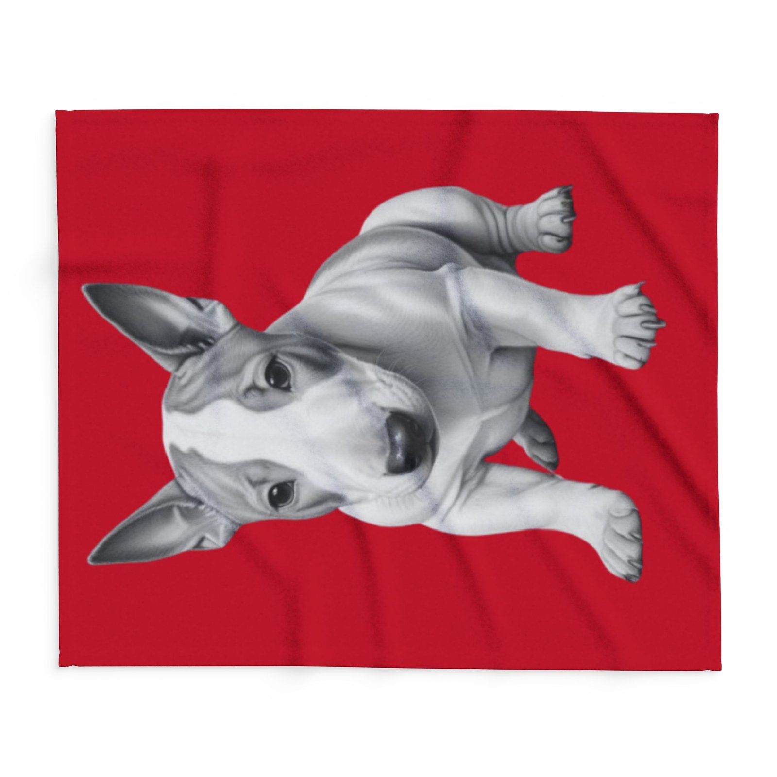 English Bull Terrier Puppy Arctic Fleece Blanket - Image 6