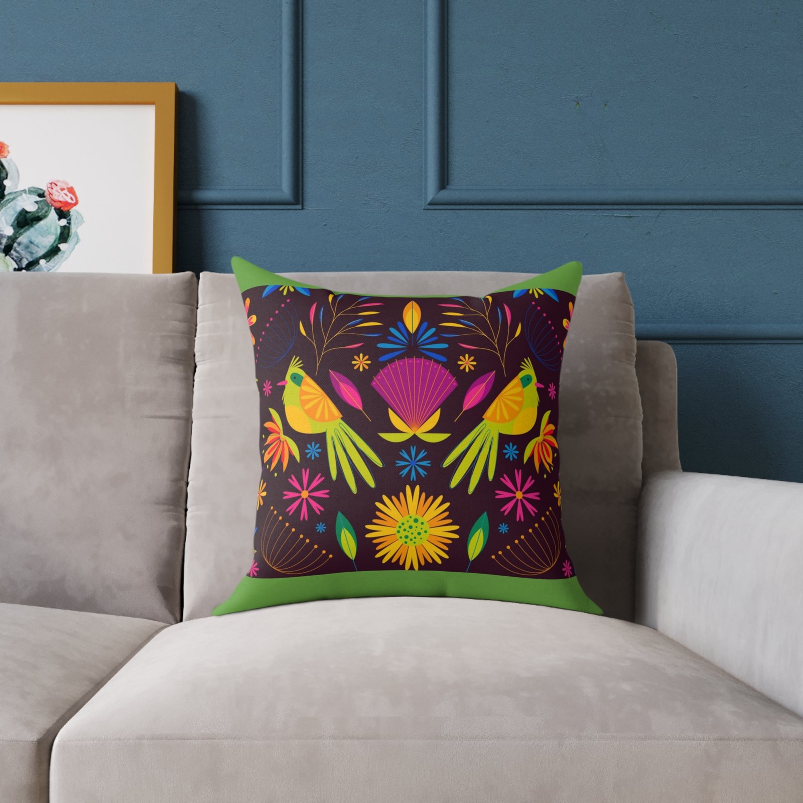 Mexico Square Poly Canvas Pillow - Image 7