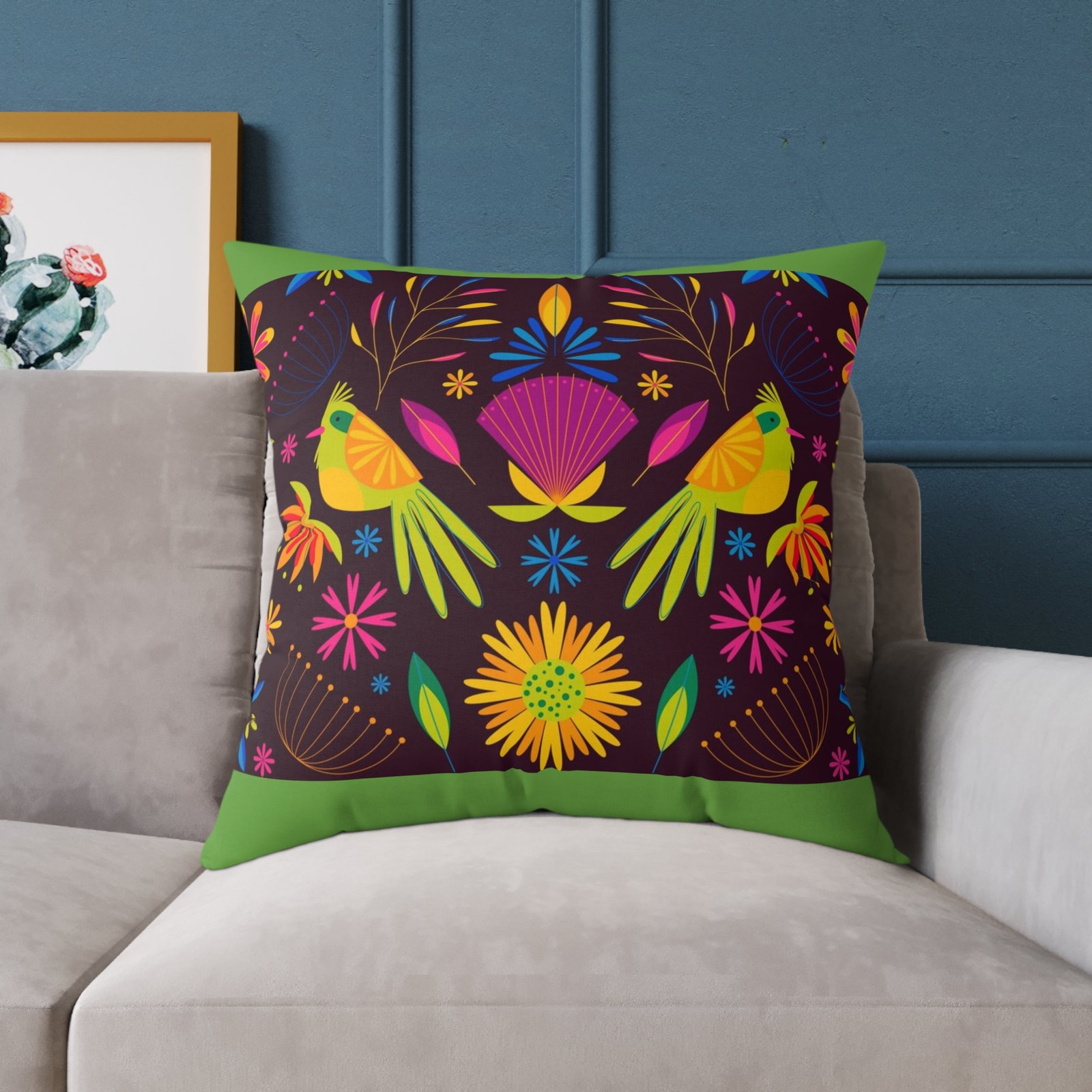 Mexico Square Poly Canvas Pillow - Image 19