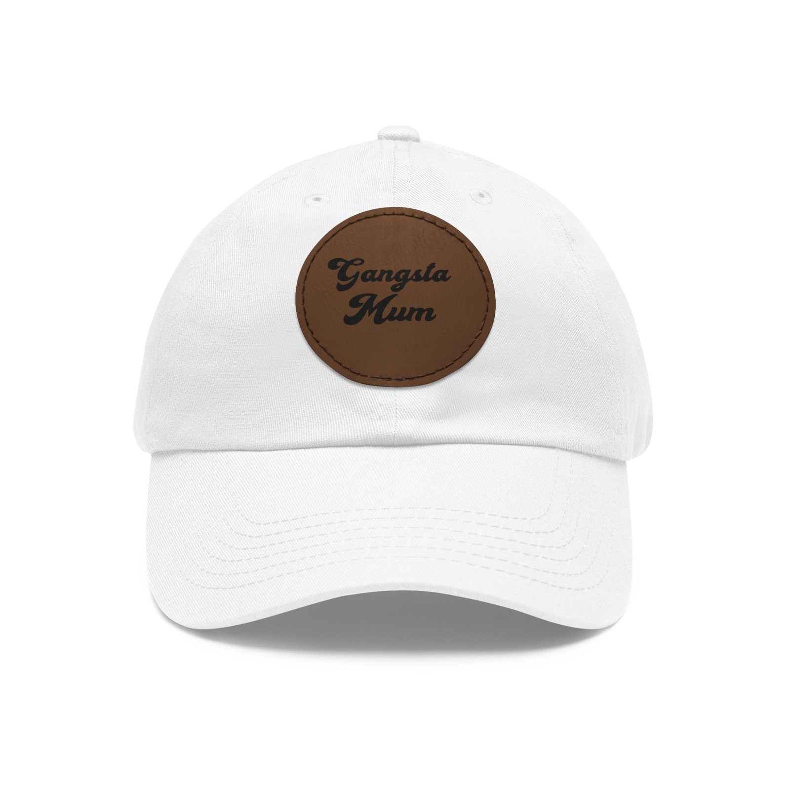 Gangster Momma Hat with Leather Patch (Round) - Image 9