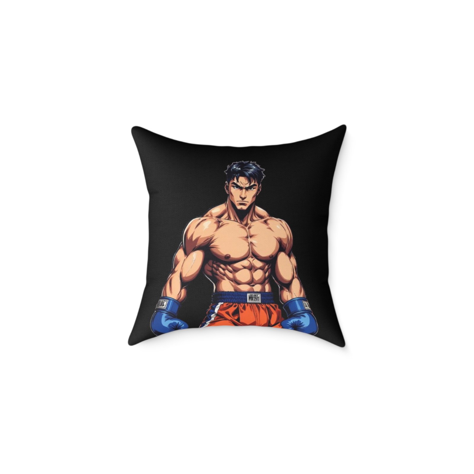 Boxing Square Poly Canvas Pillow - Image 5
