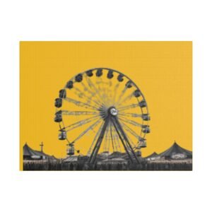 Fairground Fun Satin Canvas, Stretched