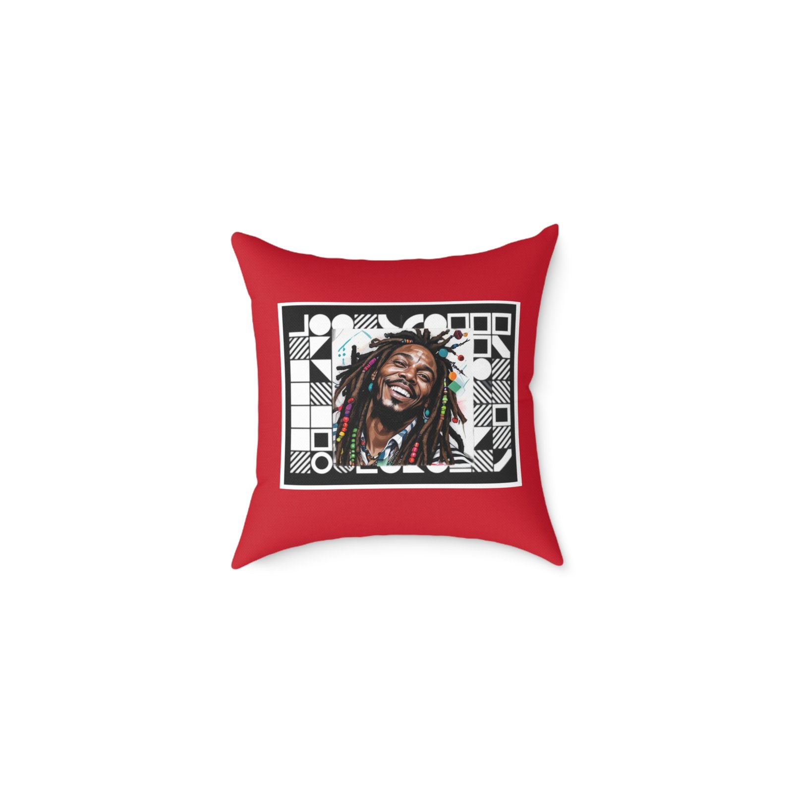 Rastafarian Square Poly Canvas Pillow