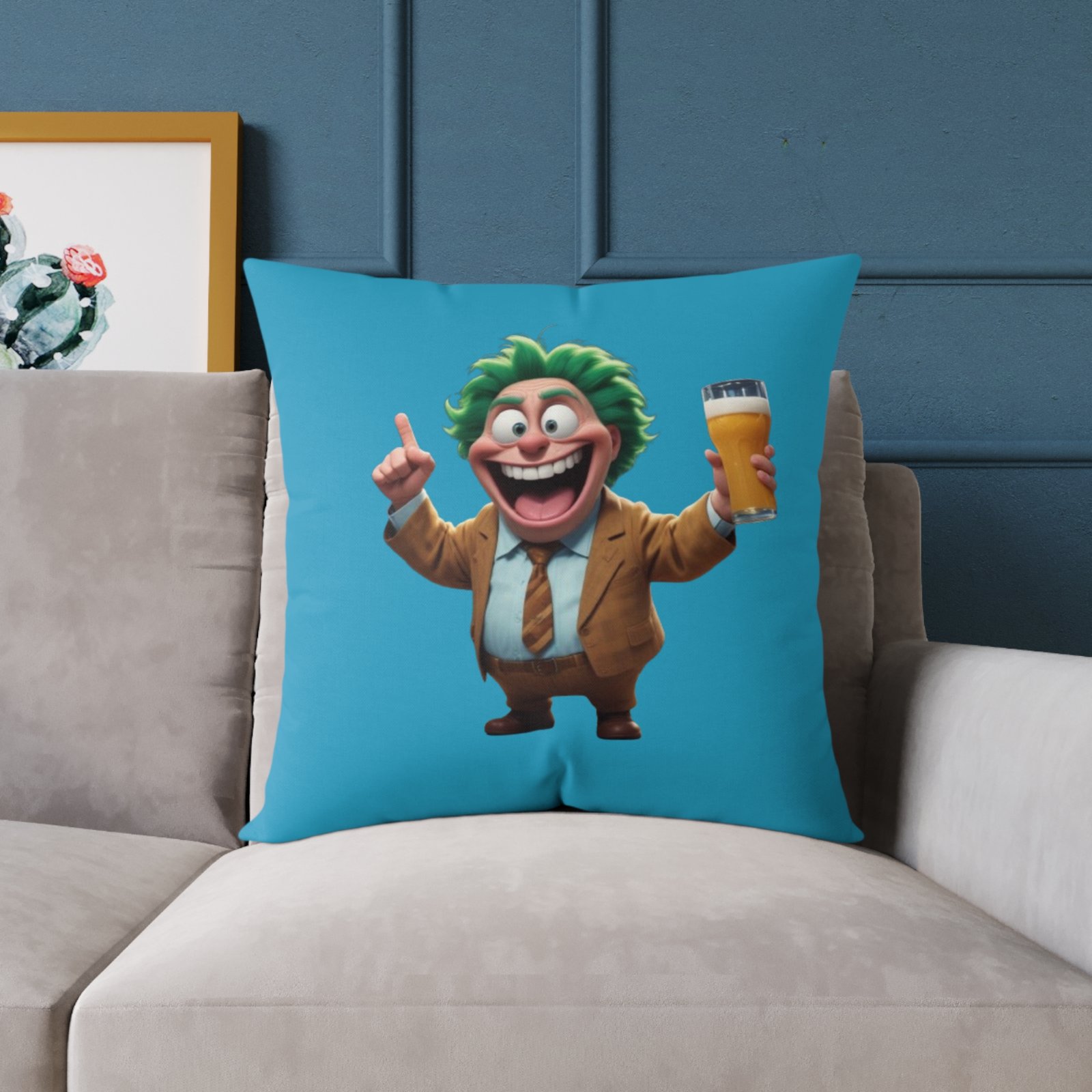 Best Dad Square Poly Canvas Pillow - Image 15
