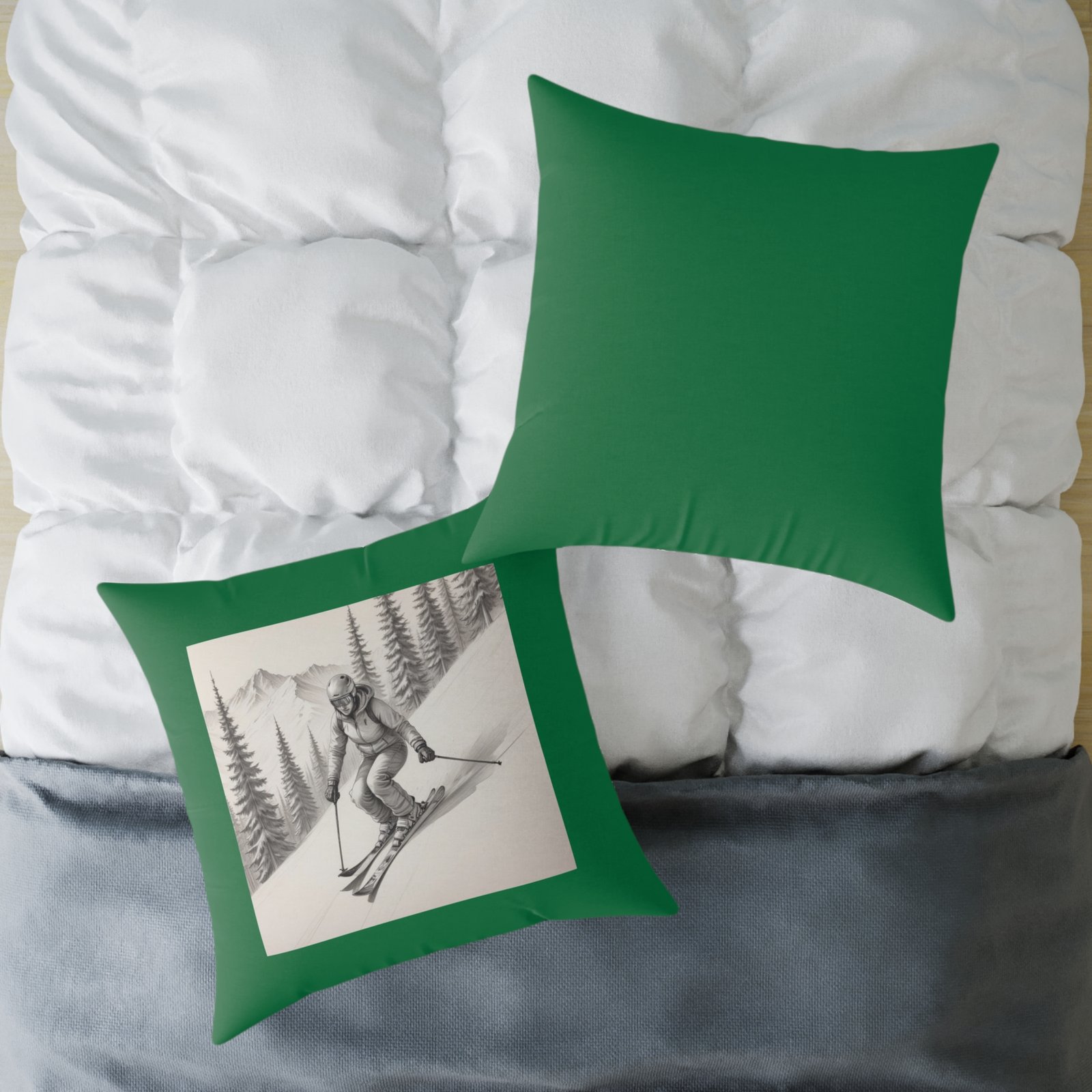 Golfing Square Poly Canvas Pillow - Image 20