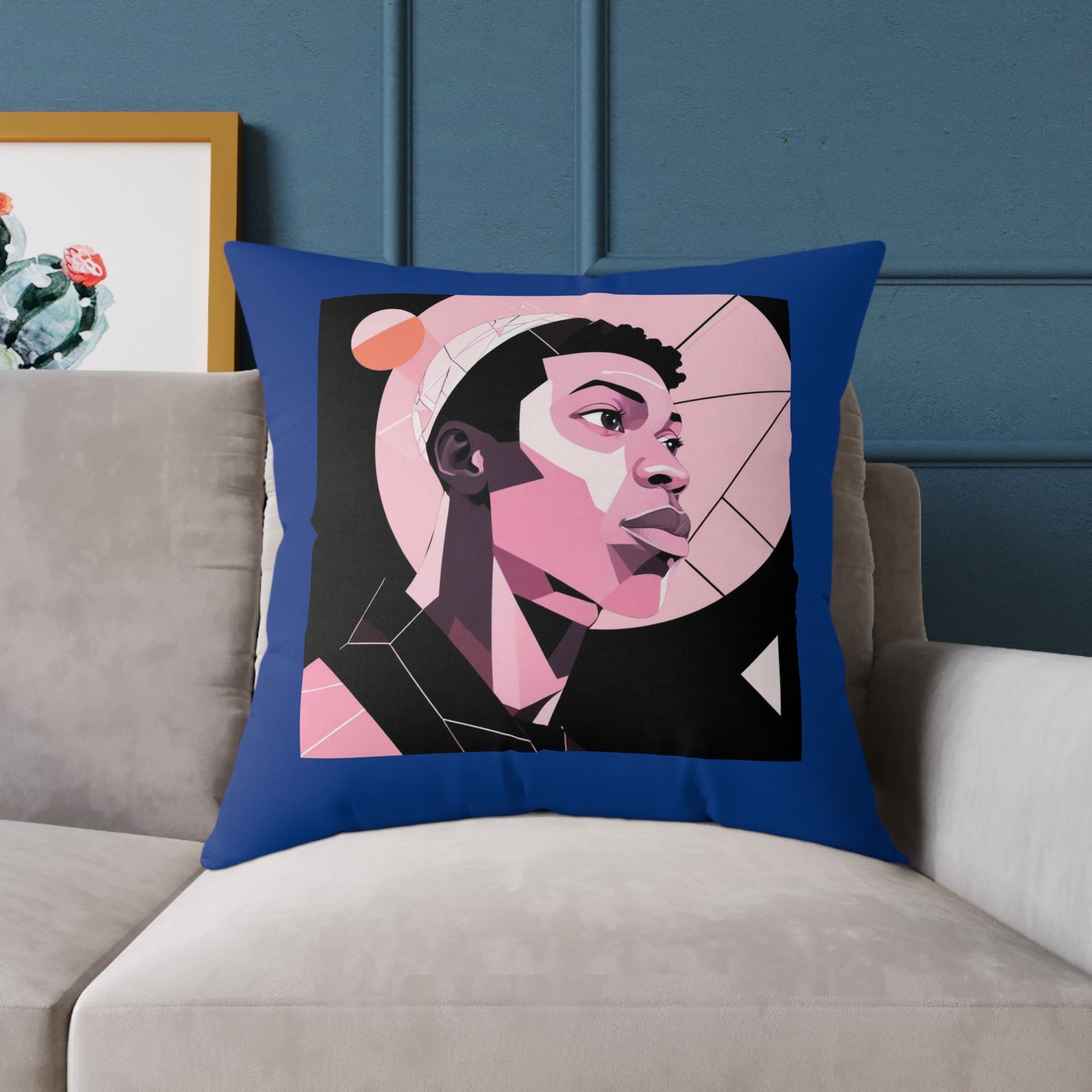 Abstract Square Poly Canvas Pillow - Image 19