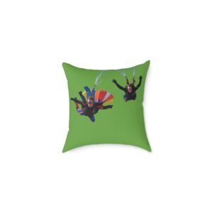 Parachuters Square Poly Canvas Pillow