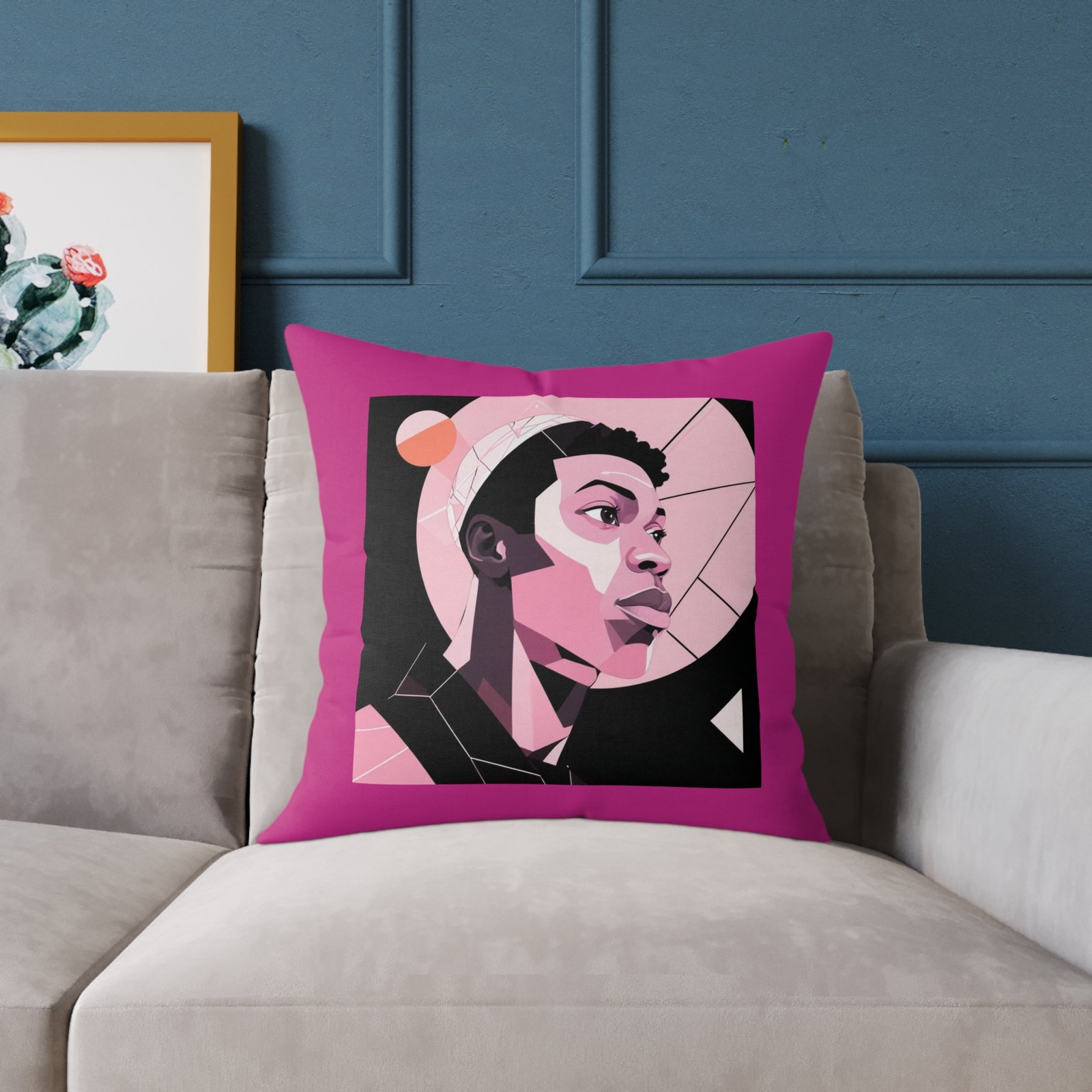 Abstract Square Poly Canvas Pillow - Image 11