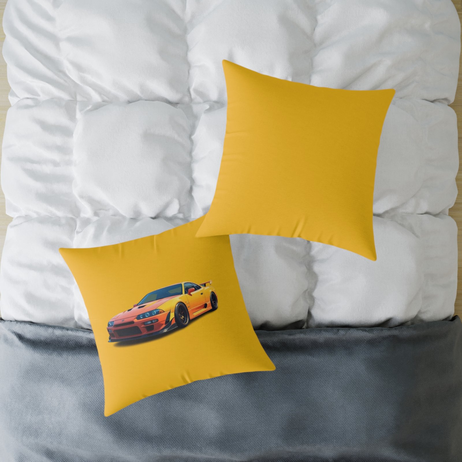 Fast Car Design Square Poly Canvas Pillow - Image 16