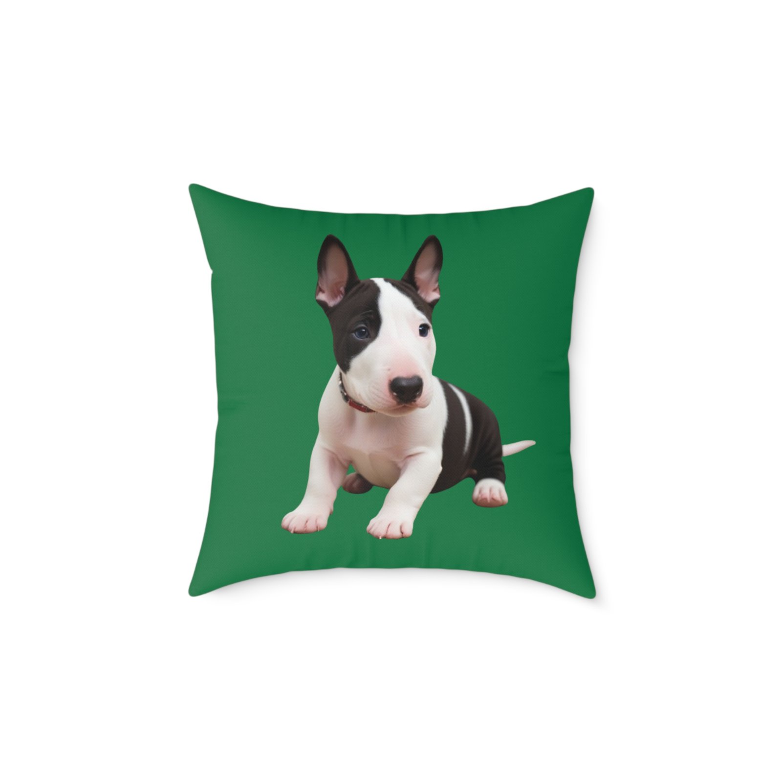 English Bull Terrier Square Poly Canvas Pillow - Image 9