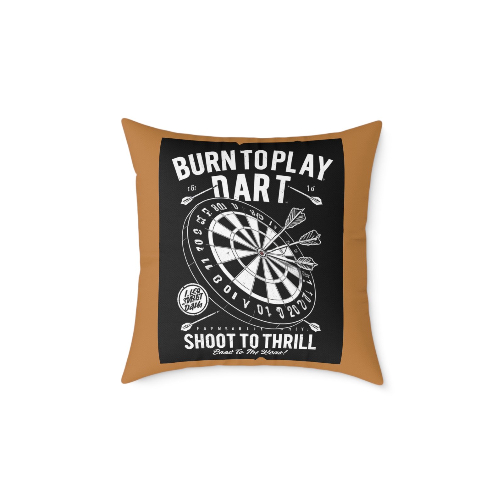 Darts Design Square Poly Canvas Pillow - Image 9