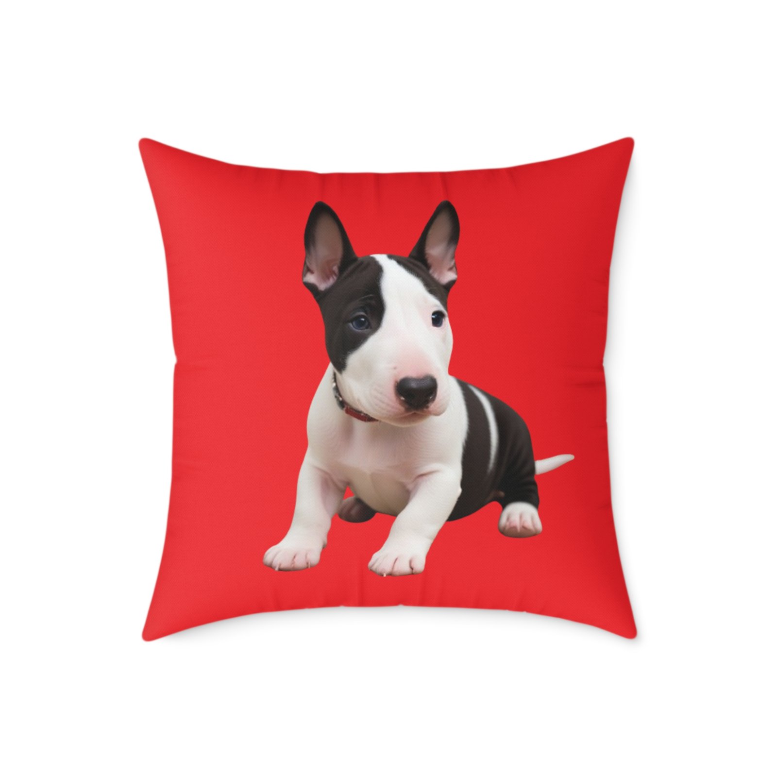English Bull Terrier Square Poly Canvas Pillow - Image 13