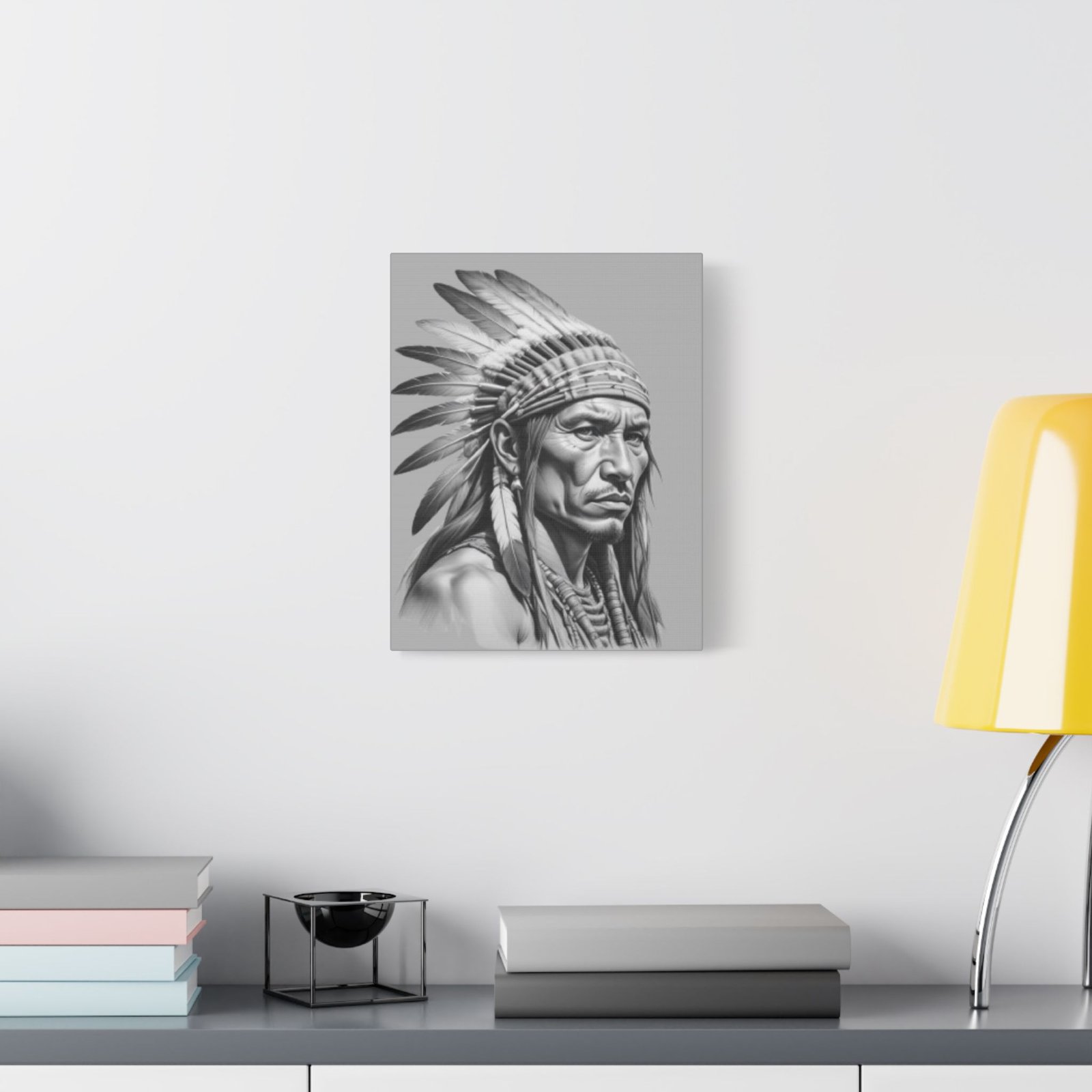 Apache Satin Canvas, Stretched - Image 3