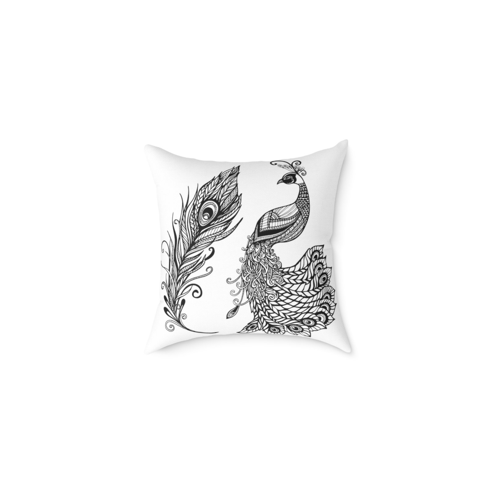 Pea cock Prin t Cushion G ift Square Poly Canvas Pillow Pea cock Prin t , G ift Cushion, Lounge Cushion, Bedroom Cushion, Cushion G ift , ,