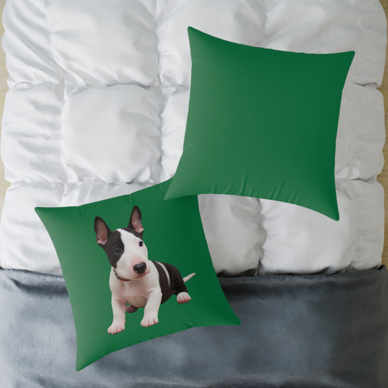 English Bull Terrier Square Poly Canvas Pillow - Image 20