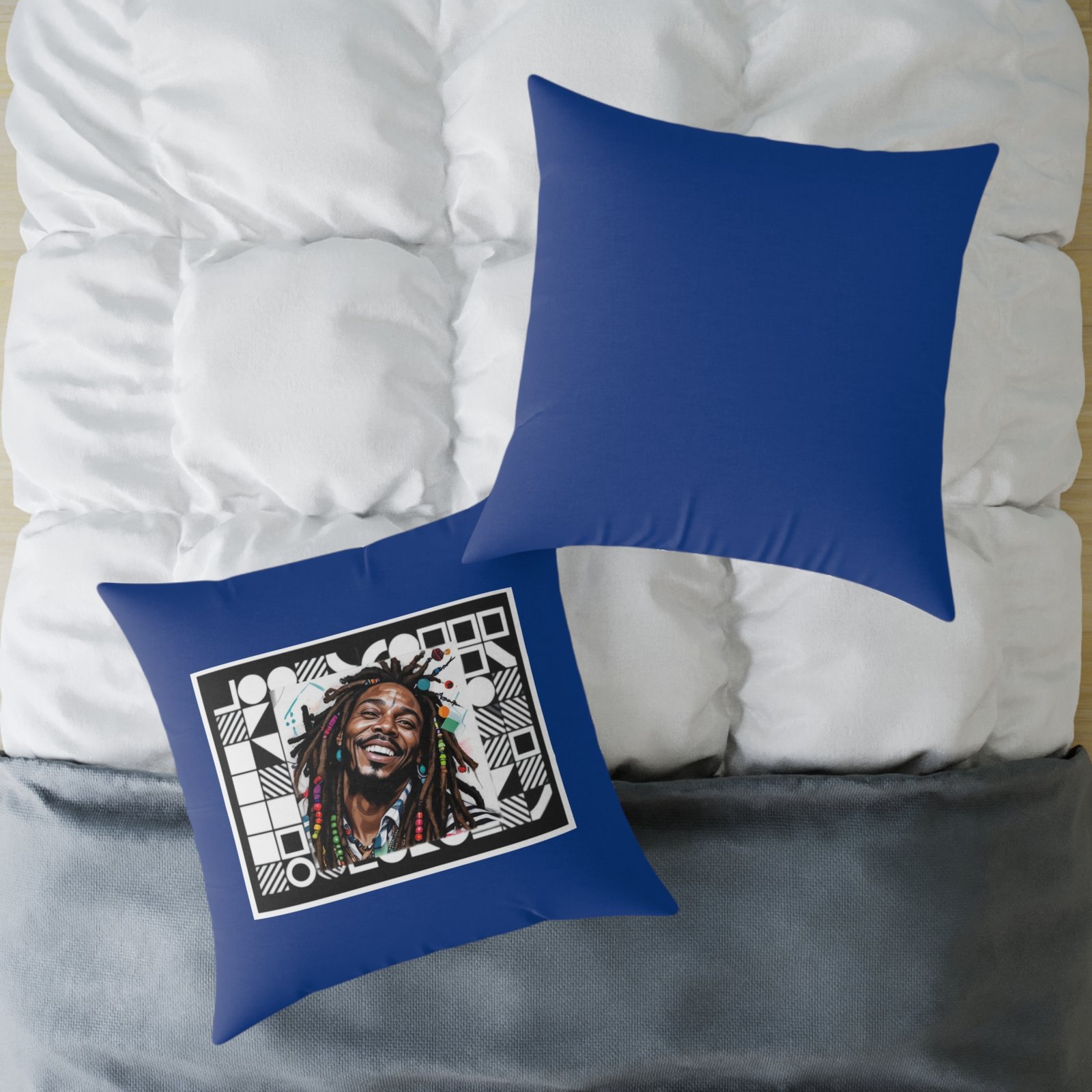 Rastafarian Square Poly Canvas Pillow - Image 20