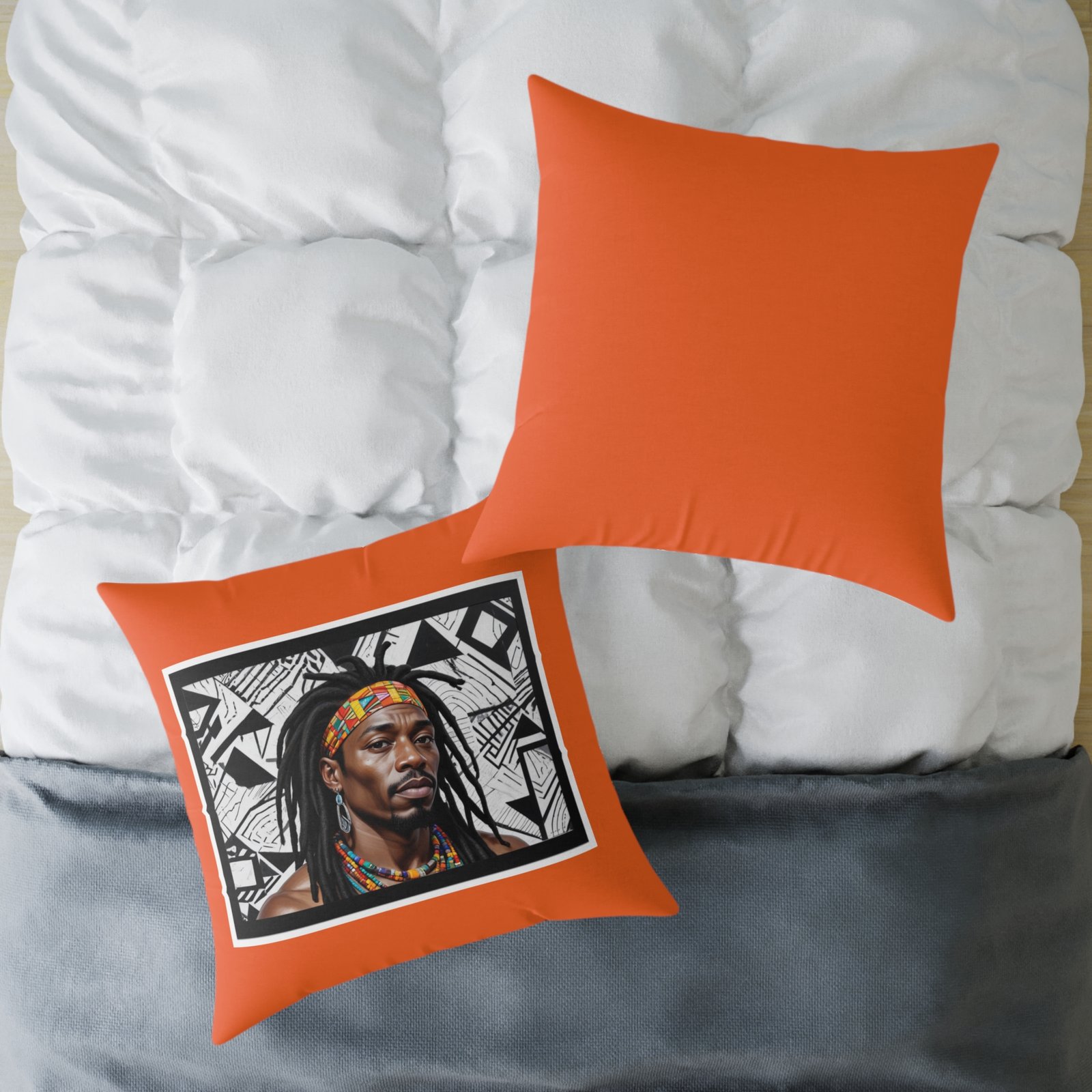 Rastafarian Square Poly Canvas Pillow - Image 20