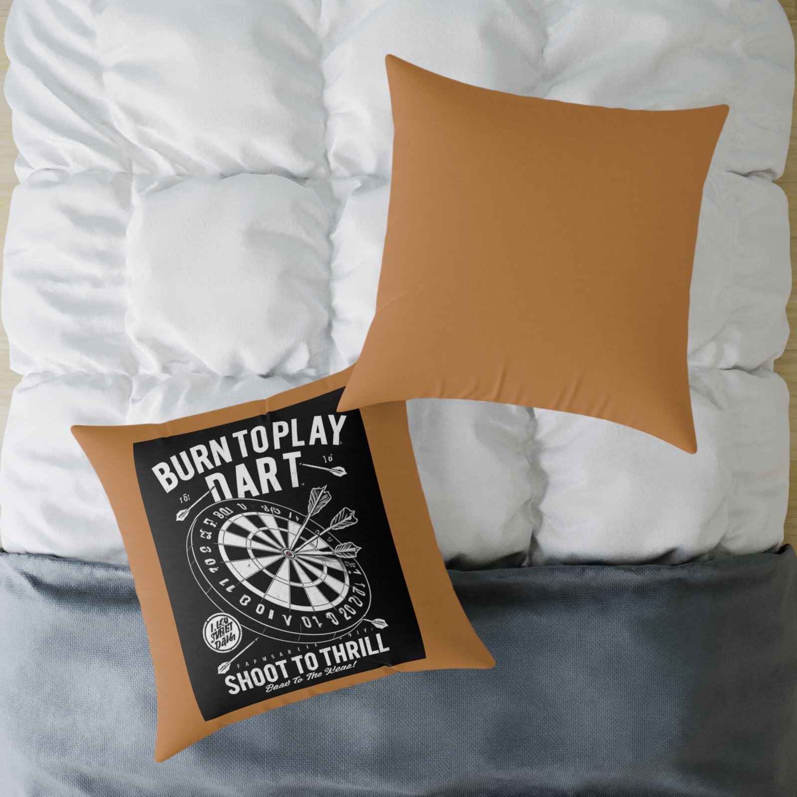 Darts Design Square Poly Canvas Pillow - Image 20